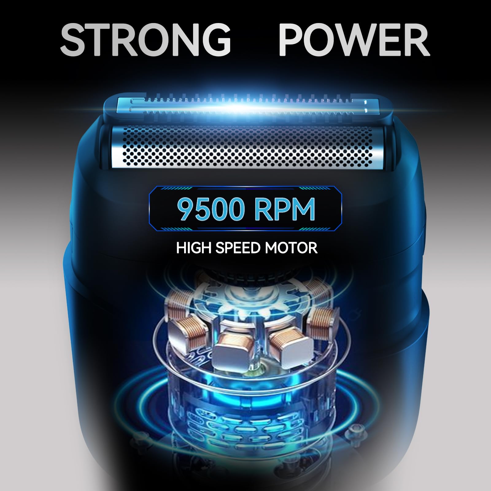 Vikicon Foil Shavers For Men, Mini Electric Razor For Men Face, Portable Compact Travel Shaver W/Dual Floating Foil & Comb Blade