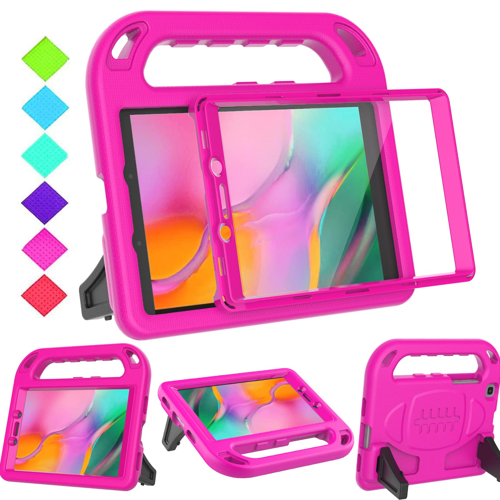 Bmouo For Samsung Galaxy Tab A 8.0 Case 2019 Sm T290/T295, Tab A 8.0 2019 Case With Screen Protector, Shockproof Light Weight Ha