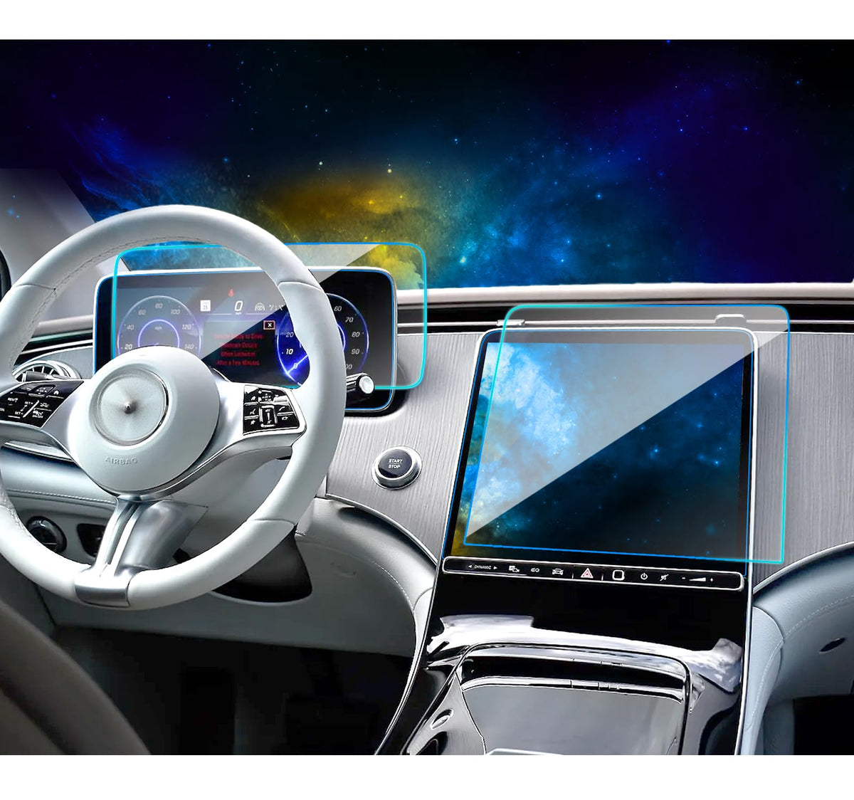 Eueky 2024 Mercedes Eqe Screen Protector For 2023 2024 Mercedes Benz Eqe Sedan Suv / 2024 Amg Eqe Suv / 2022 2024 S Class Nav.12