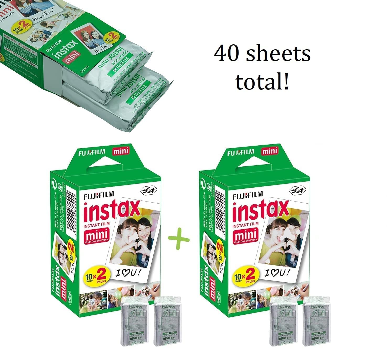 Fujifilm Instax Mini 12 Instant Camera Pastel Blue + Fuji Film Value Pack (40 Sheets) + Shutter Accessories Bundle, Incl. Compat