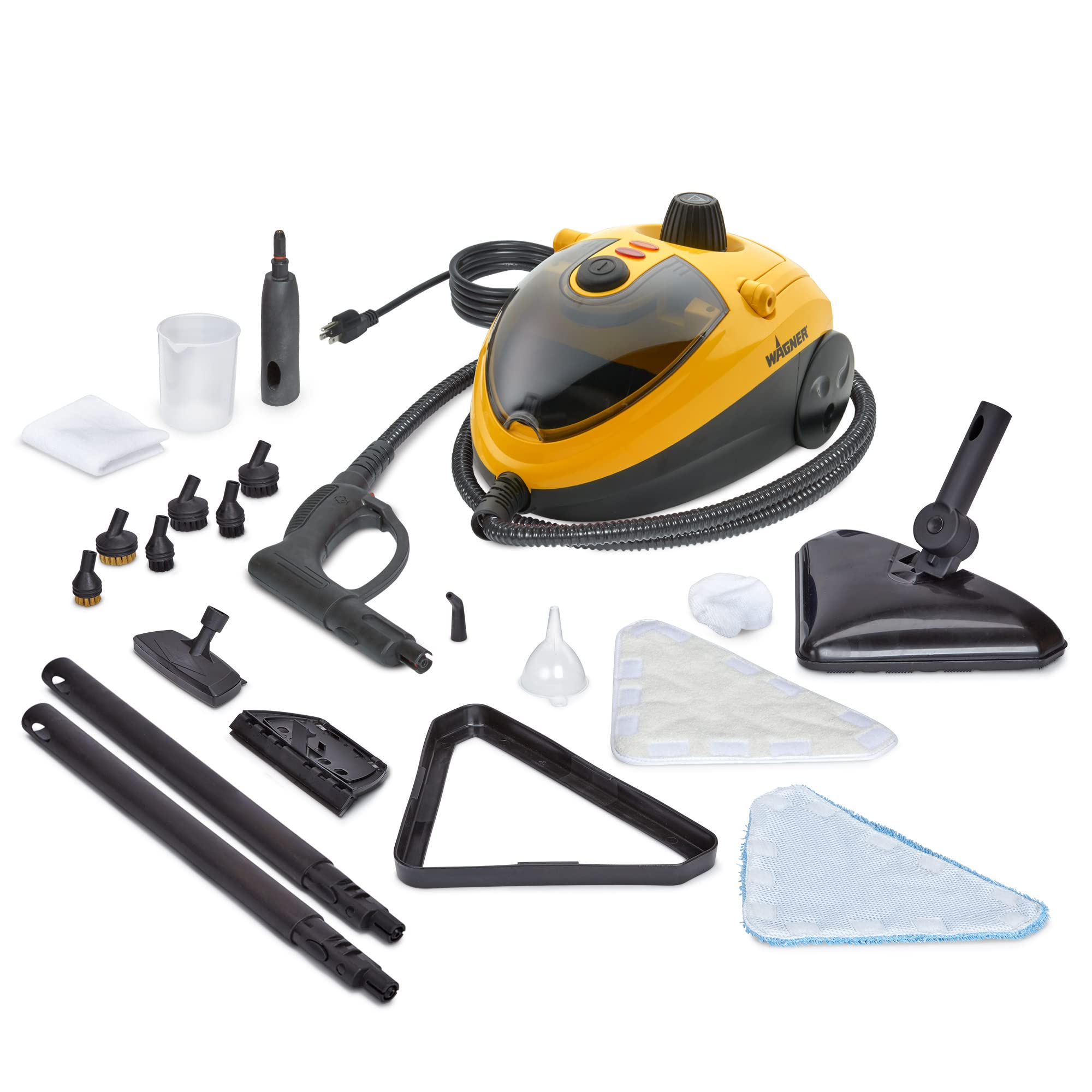 Wagner Spraytech C900134 925E Elite Steamer Multi Purpose Mop With 20 Accessories For Chemical Free Steam Cleaning, Hardwood Flo