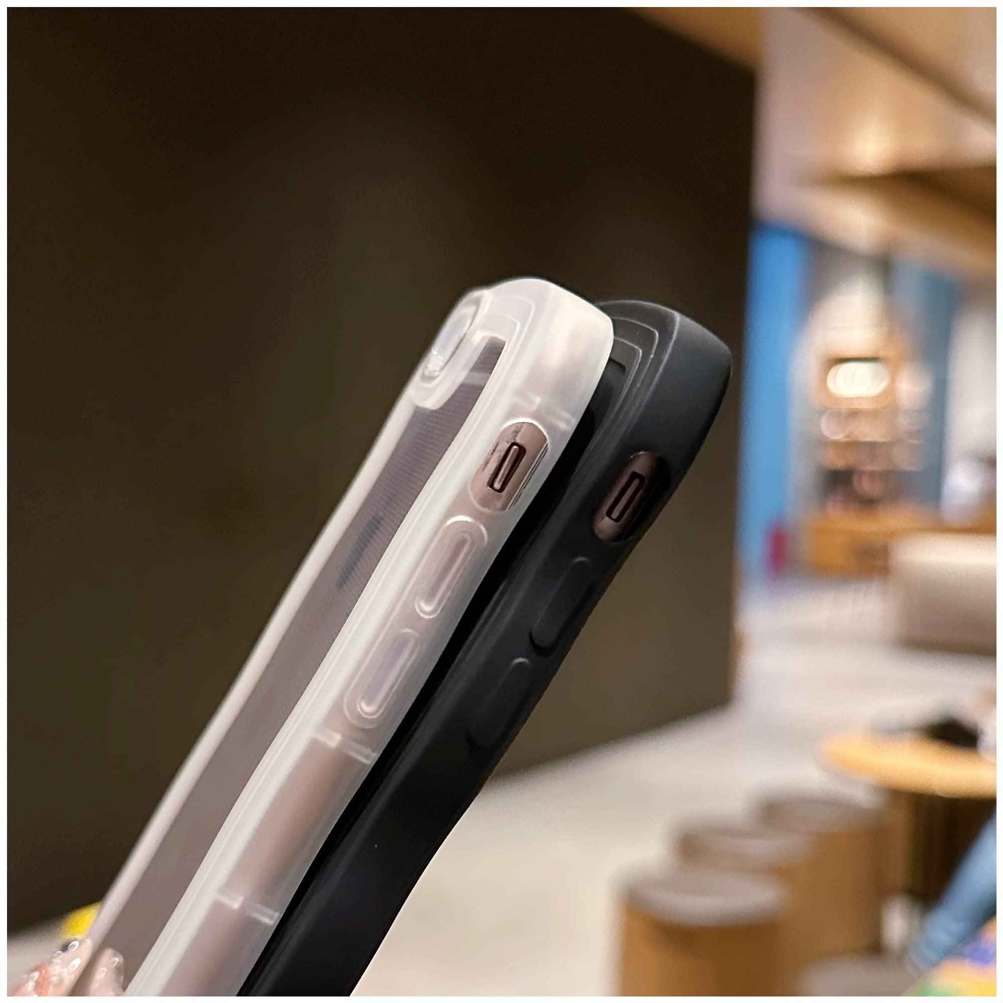 Skylmw Compatible With Iphone 6S/6 Case 4.7'', Cute Kawaii Curly Wave Frame Shape Soft Silicone Shockproof Protective Phone Cove