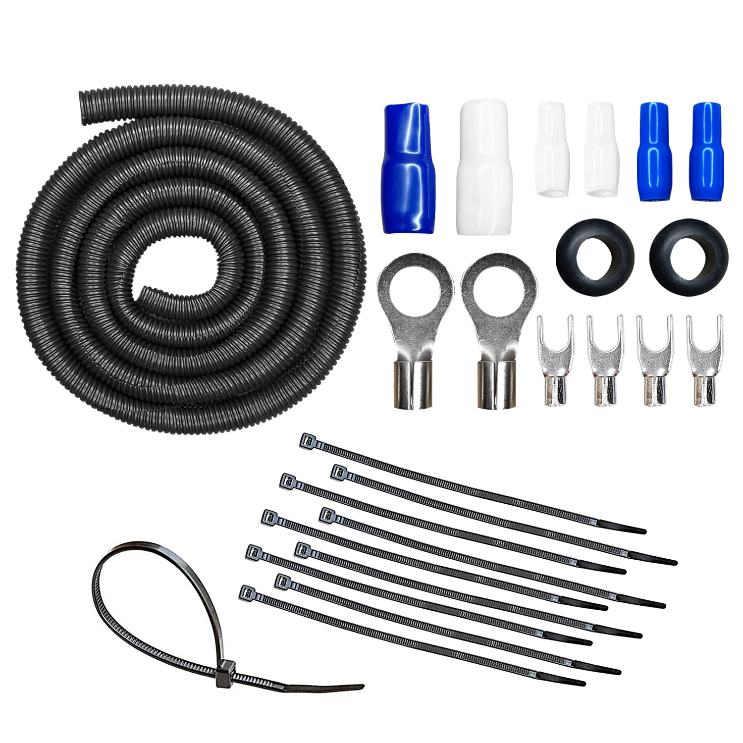 Ct Sounds 8 Gauge Ofc Complete Amp Wiring Install Kit, Ampkit 8Ga Elite