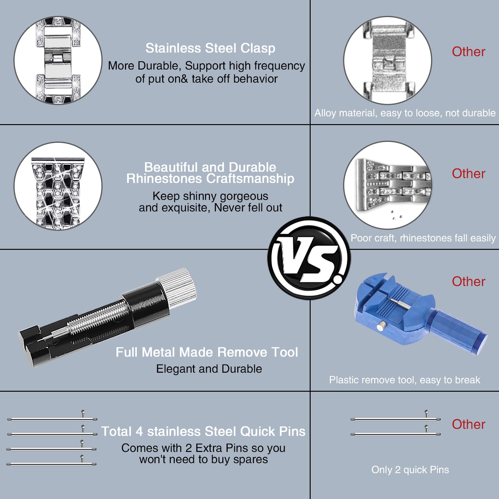 Joyozy Women Girls Stylish Bands Compatible With Samsung Watch 6/5/4 Galaxy Watch Active 40Mm/Active2 40Mm 44Mm/Watch 5 Pro,20Mm