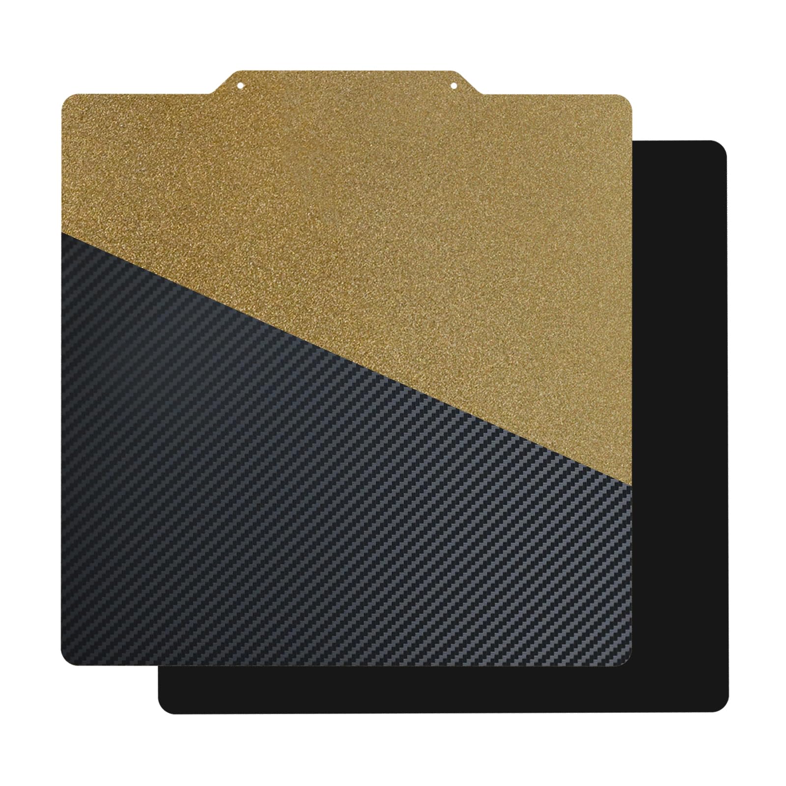 Ajoyib Textured Pei & Smooth Pet (Carbon Fiber Pattern) Heat Bed Plate Flexible Print Bed Compatible With Artillery Genius