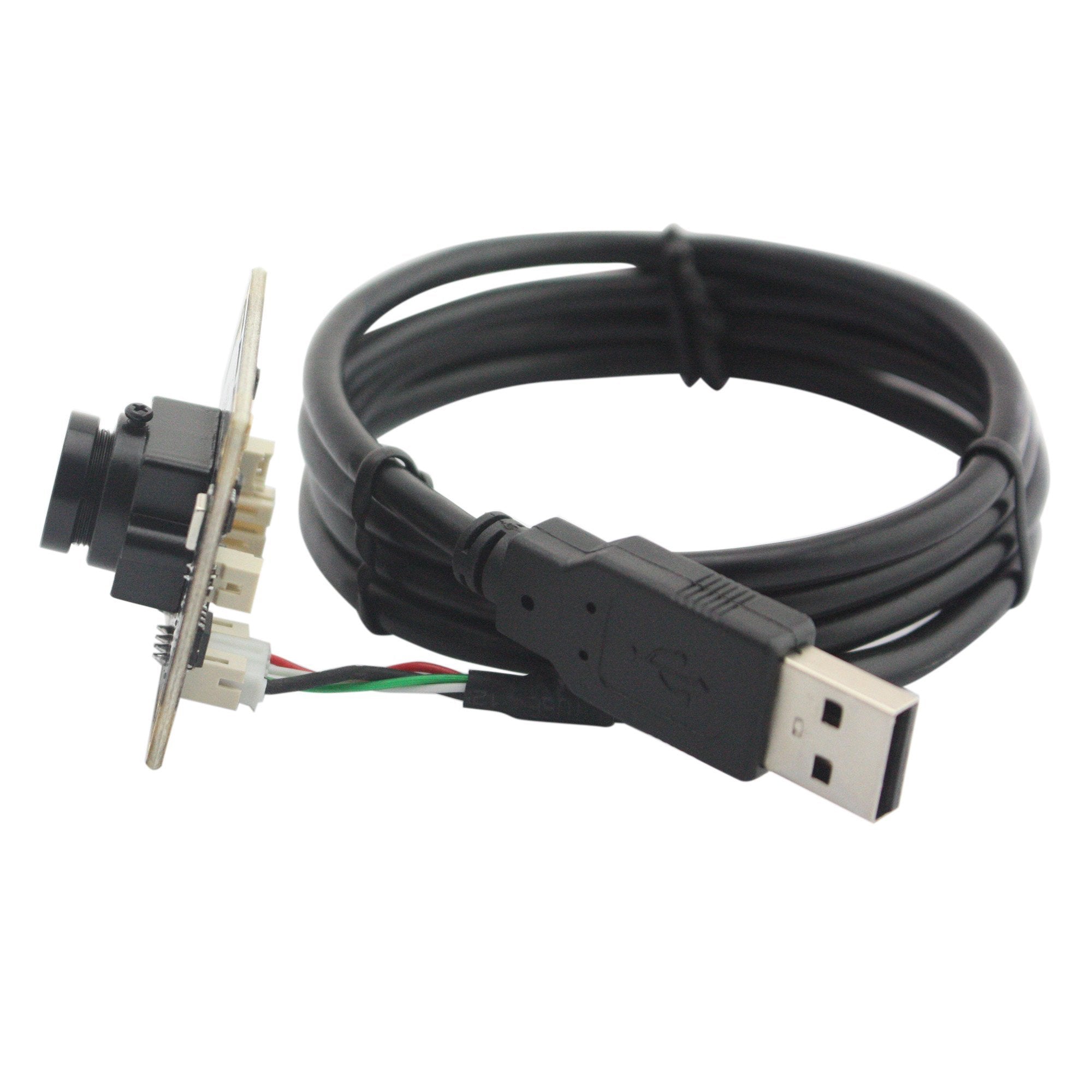 Elp 2.1Mm Lens Wide Angle 1080P H.264 Microphone Pc Web Usb Security Camera For Computer Mini Uvc Usb2.0 Video Audio Webcam Board 2Mp Cmos Ar0330 Lightburn Laser Camera For Laptop