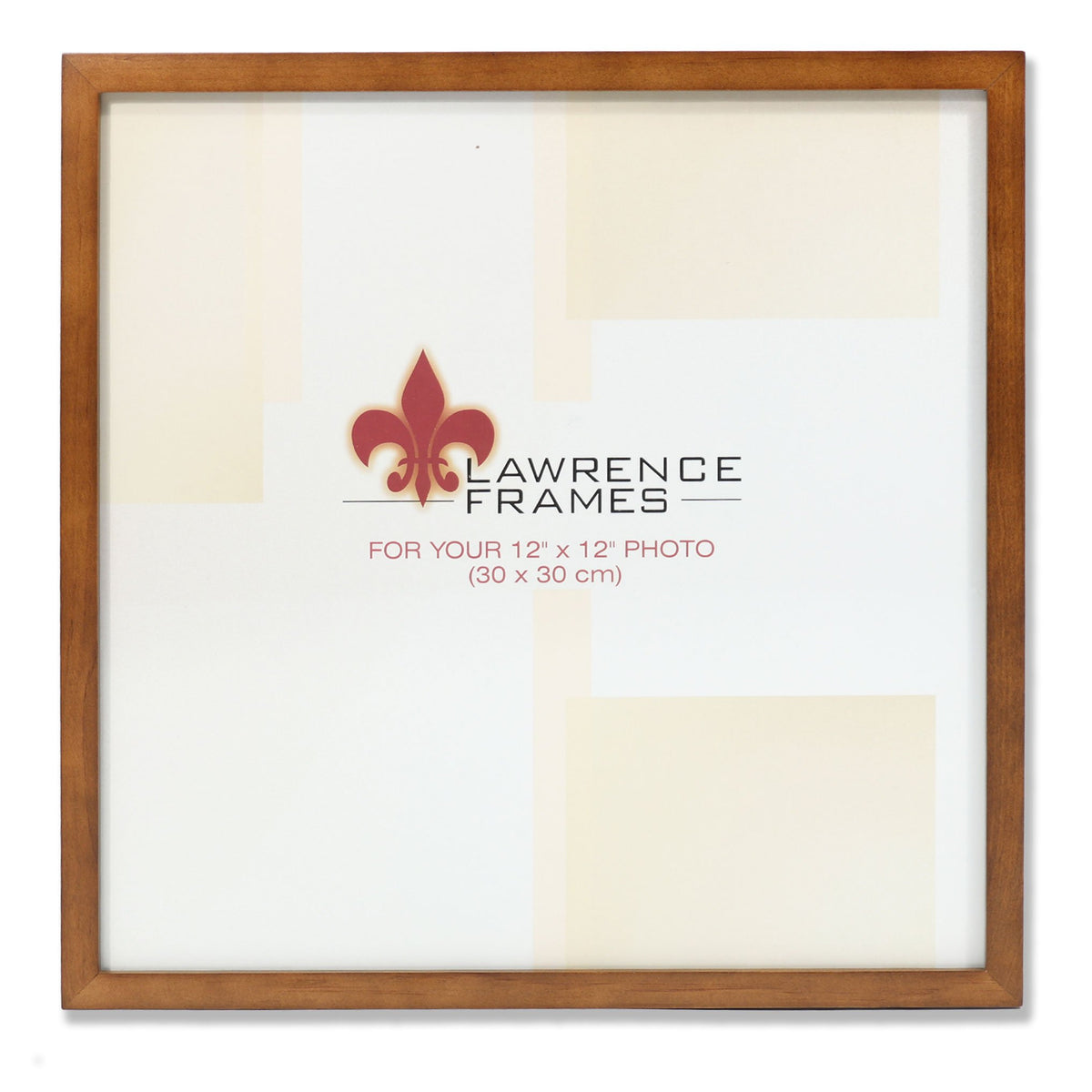 Lawrence Frames 766012 Nutmeg Wood Picture Frame, 12 By 12 Inch