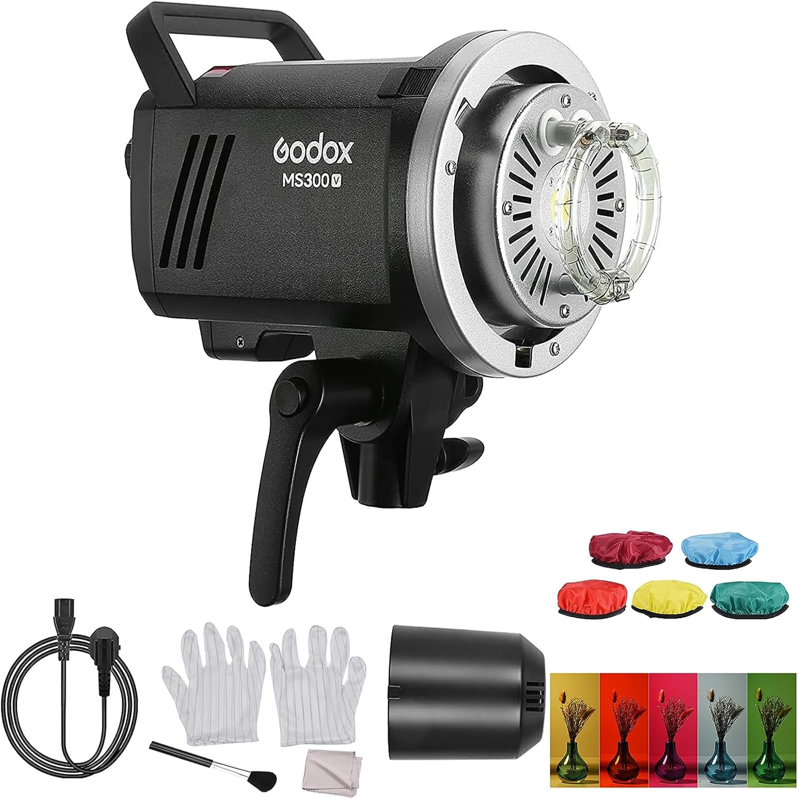 Godox Ms300 V Upgraded Studio Flash Light 300Ws Strobe Light Gn58 0.1 1.8S Recycle Time 5600200K 2.4G Wireless X System With 10W