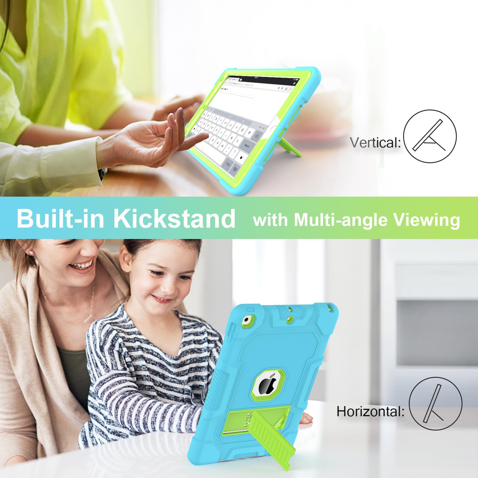 Timism Case For Ipad 9Th/8Th/7Th Generation 2021/2020/2019 (10.2 Inch), Heavy Duty Military Grade Shockproof Rugged Protective 1