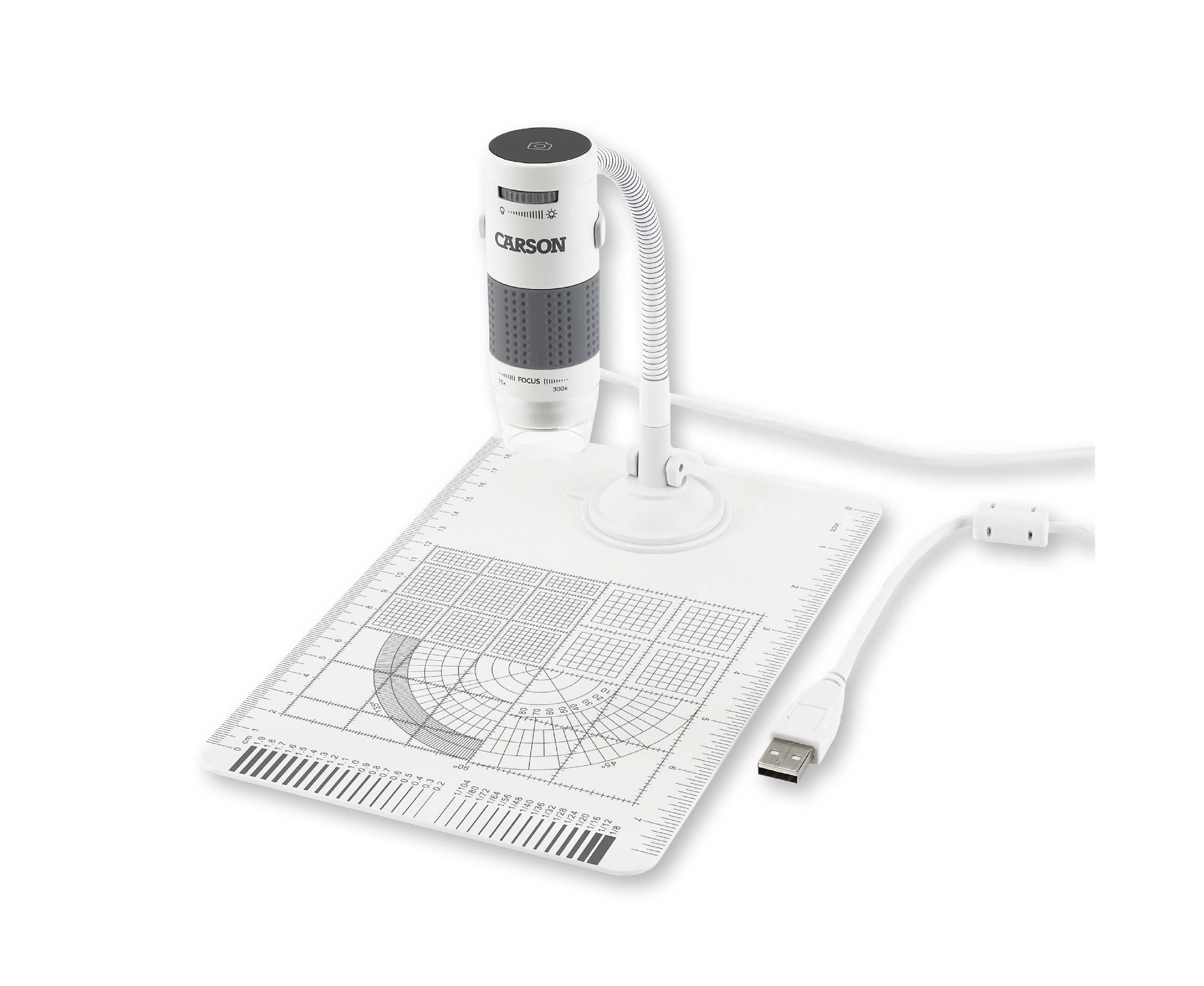 Carson Eflex 78X/324X Effective Magnification (Based On A 27'' Monitor) Led Lighted Usb Digital Microscope With Flexible Stand A