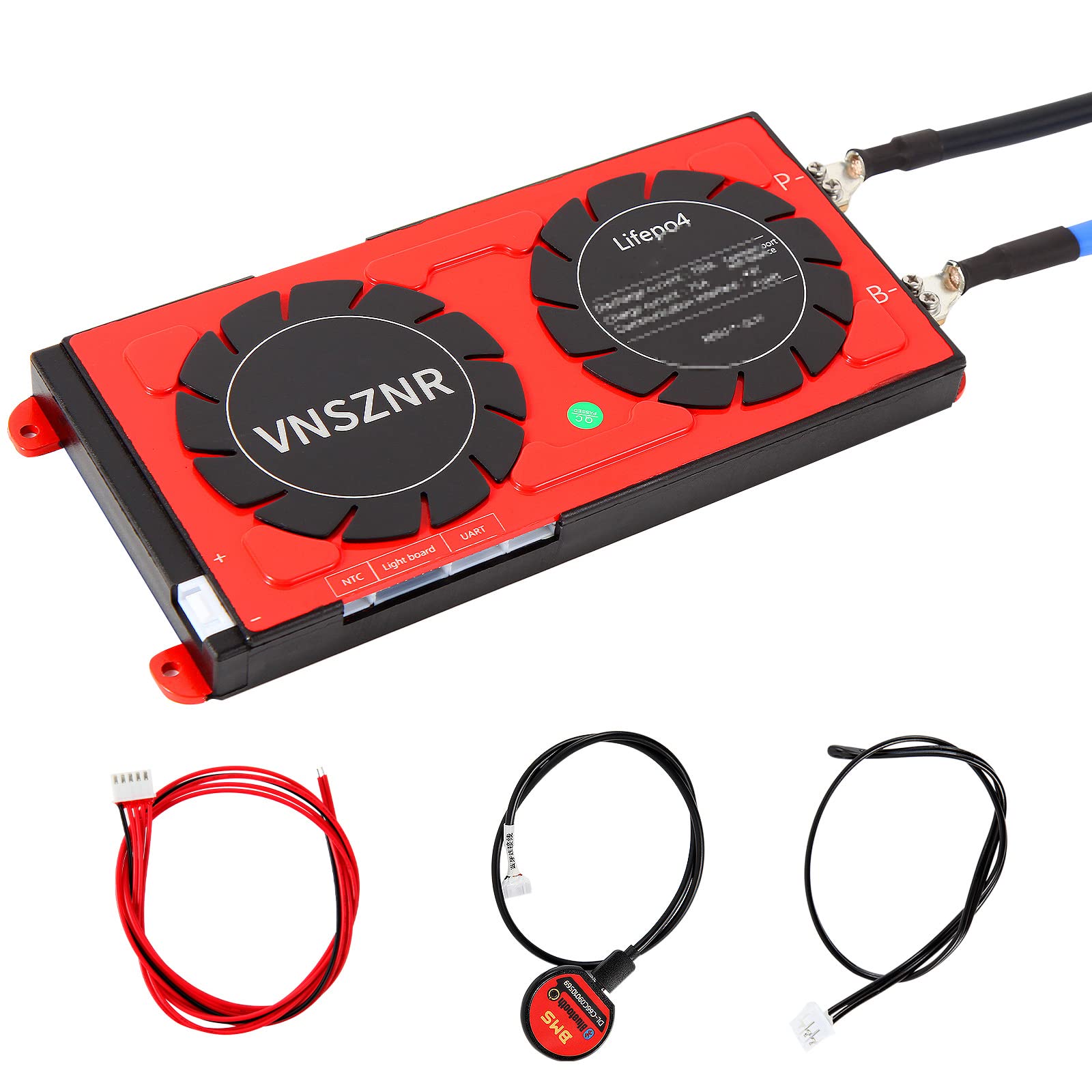 Vnsznr Lifepo4 Bms 48V 16S 120A Smart Pcb Battery Protection Board Battery Management System With Balance Leads Wires And Wirele