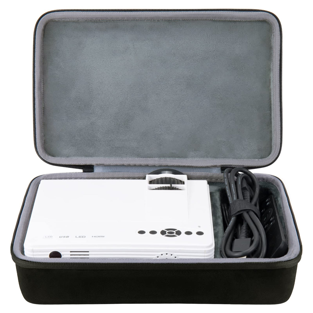Co2Crea Hard Case Replacement For Auking Projector 2024 Upgraded Mini Projector 7500 Lumens Multimedia Home Theater Video Projec