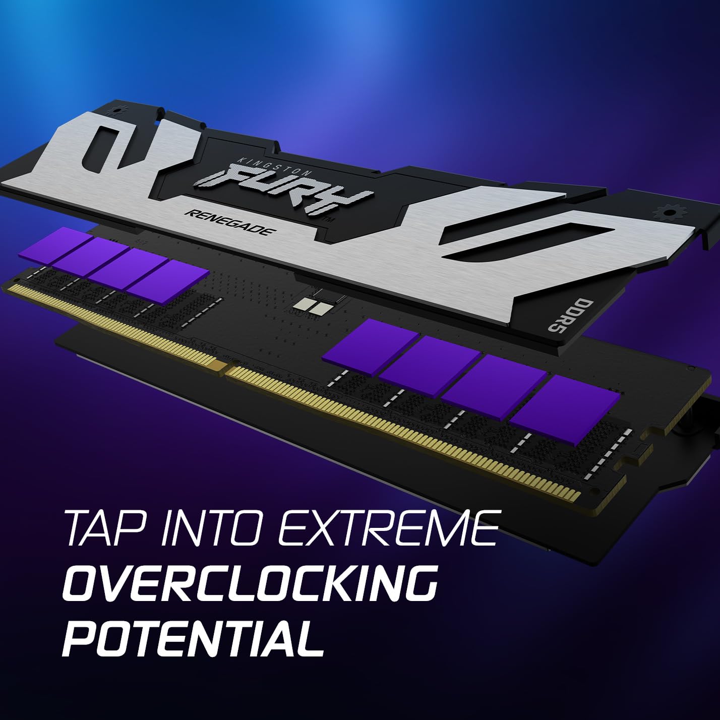 Kingston Fury Renegade Silver 16Gb 6400Mt/S Ddr5 Cl32 Dimm Desktop Memory Single Module | Intel Xmp 3.0 | Overclocking Stability