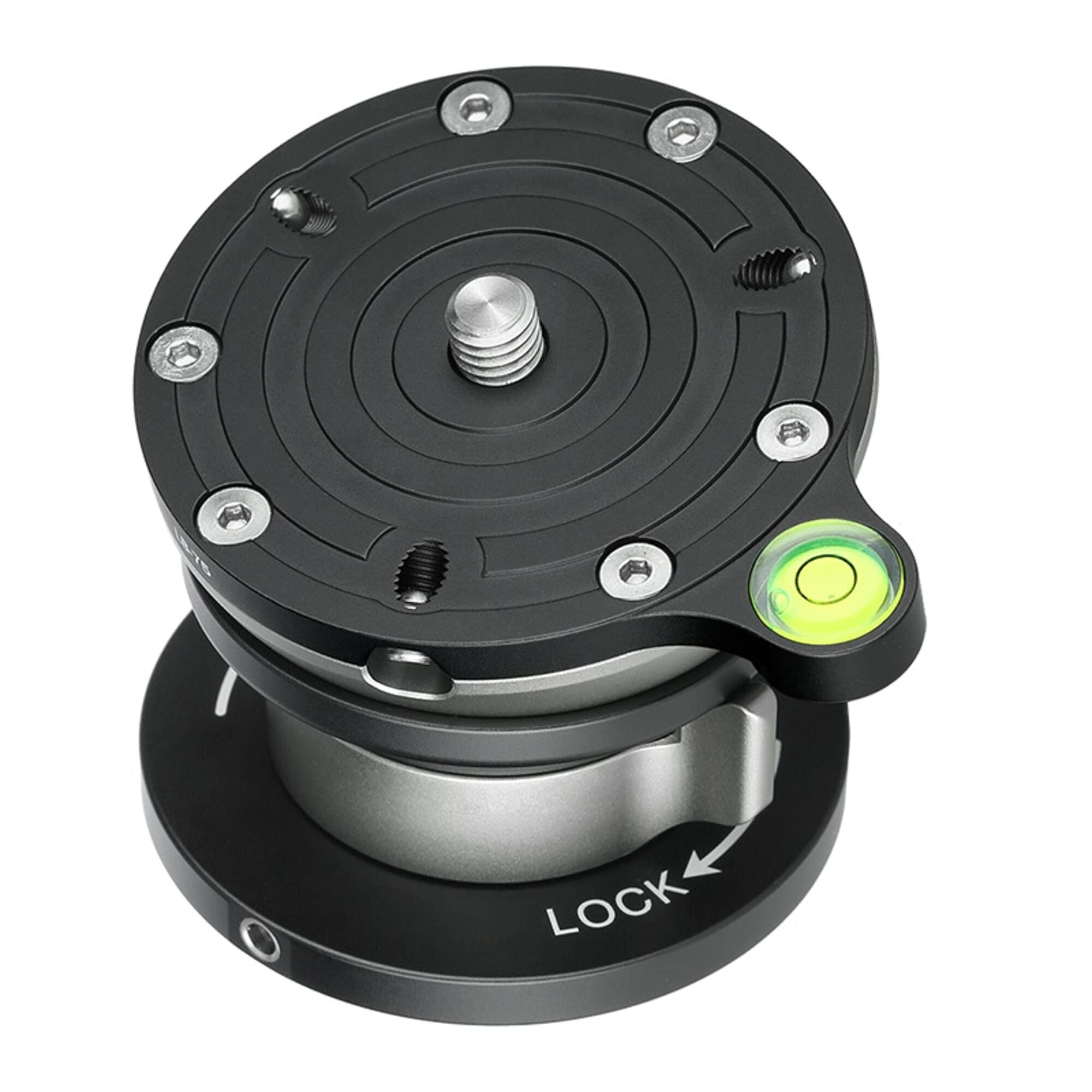 Lb 75 75Mm Leveling Base For Tripod W Butterfly Lock Collar 55Lb Max Load +/ 15 Tilt