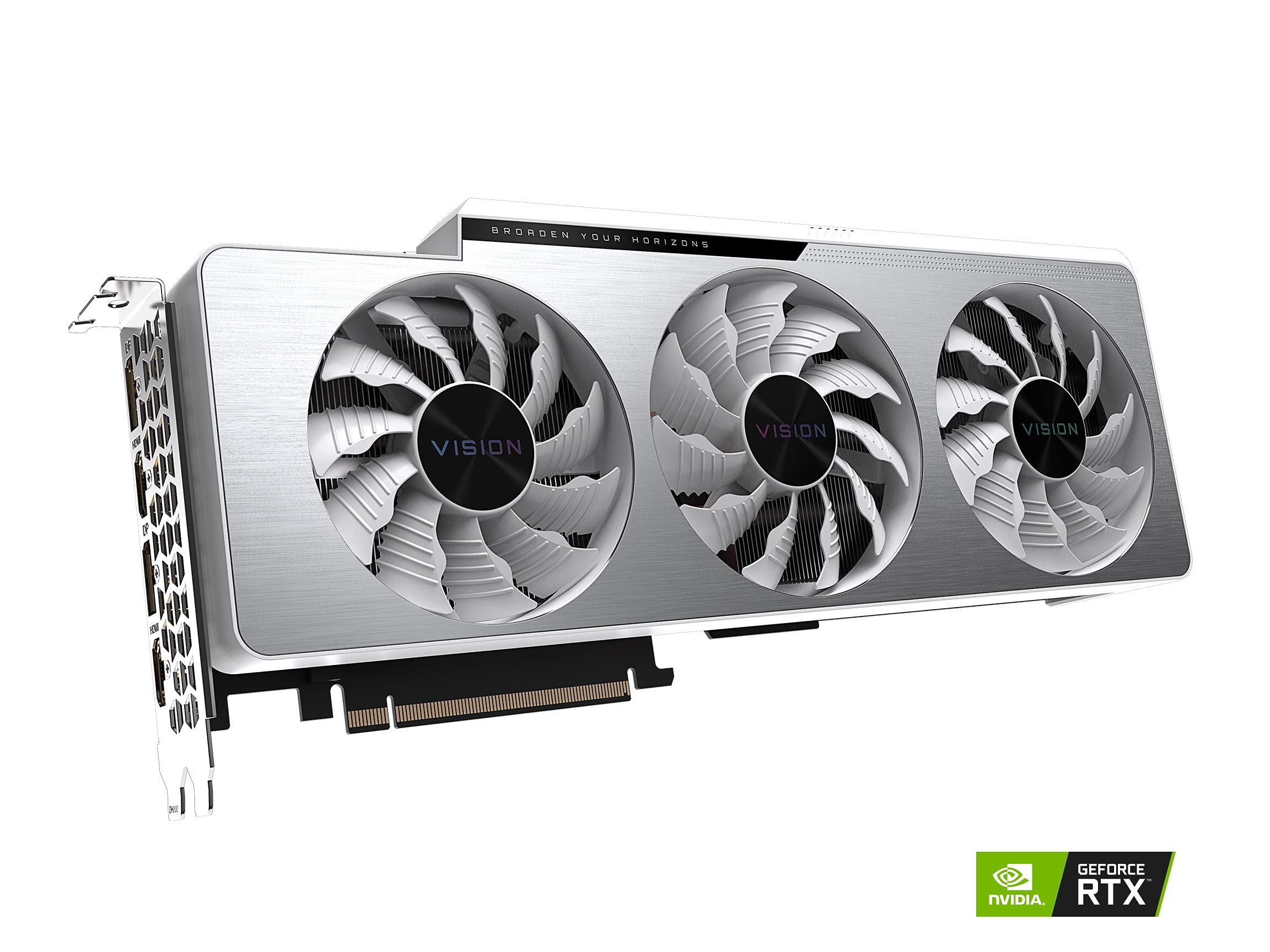 Gigabyte Geforce Rtx 3070 Ti Vision Oc 8G Graphics Card, Windforce 3X Cooling System, 8Gb 256 Bit Gddr6X, Gv N307Tvision Oc 8Gd