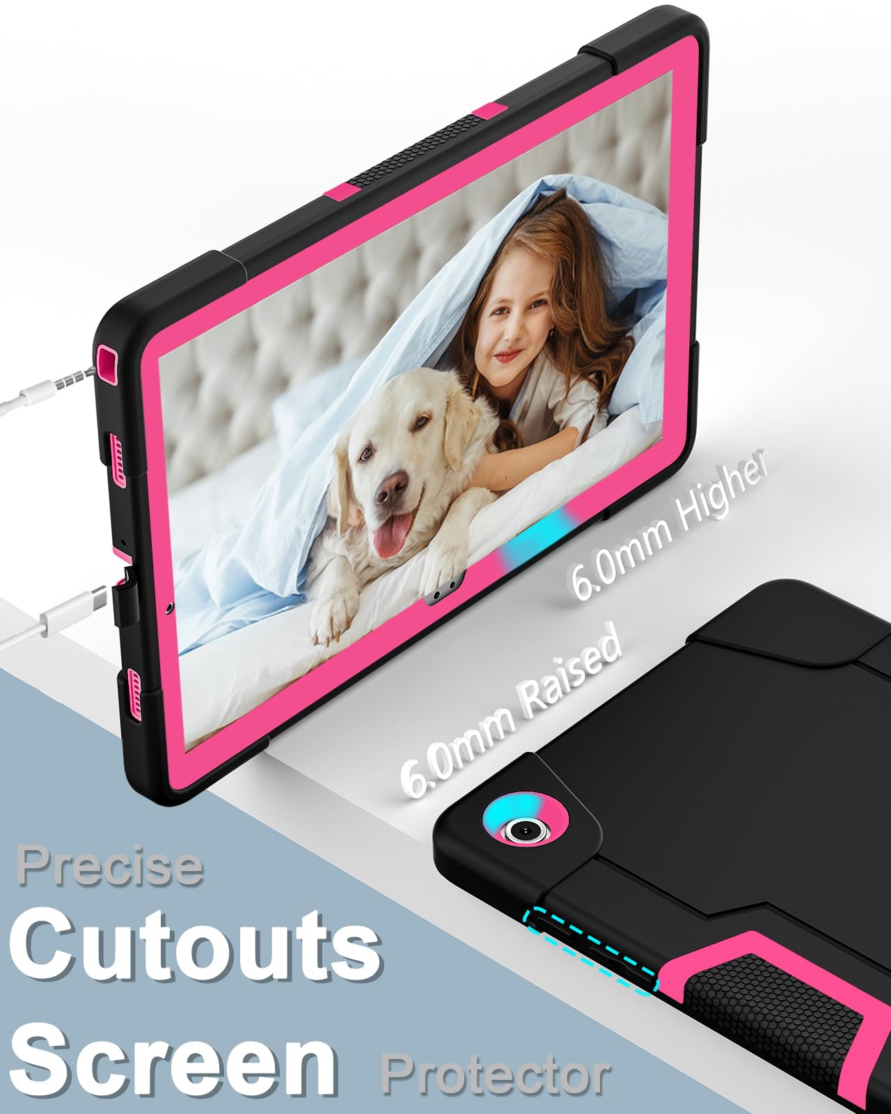 Wesorol Galaxy Tab A9 Plus Case,For Samsung Galaxy Tab A9 Plus Case With Built In Screen Protector Kickstand,Hybrid Shockproof S