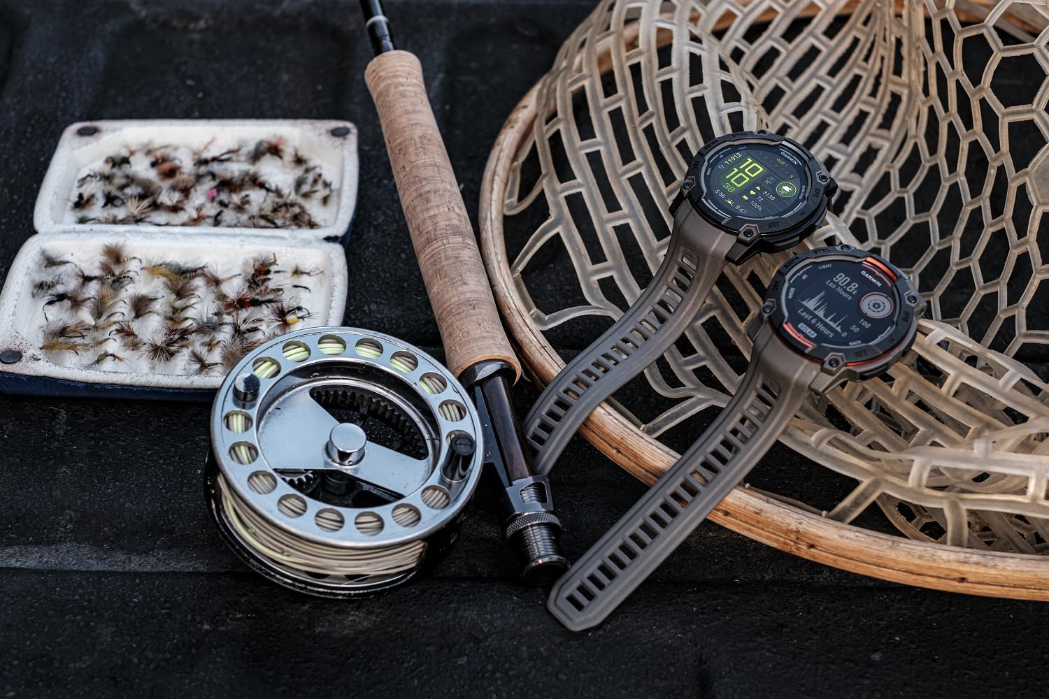 Garmin Instinct 3 45Mm, Solar Charged Display, Rugged Outdoor Gps Smartwatch, Unlimited Battery Life, Built-In Flashlight, Black