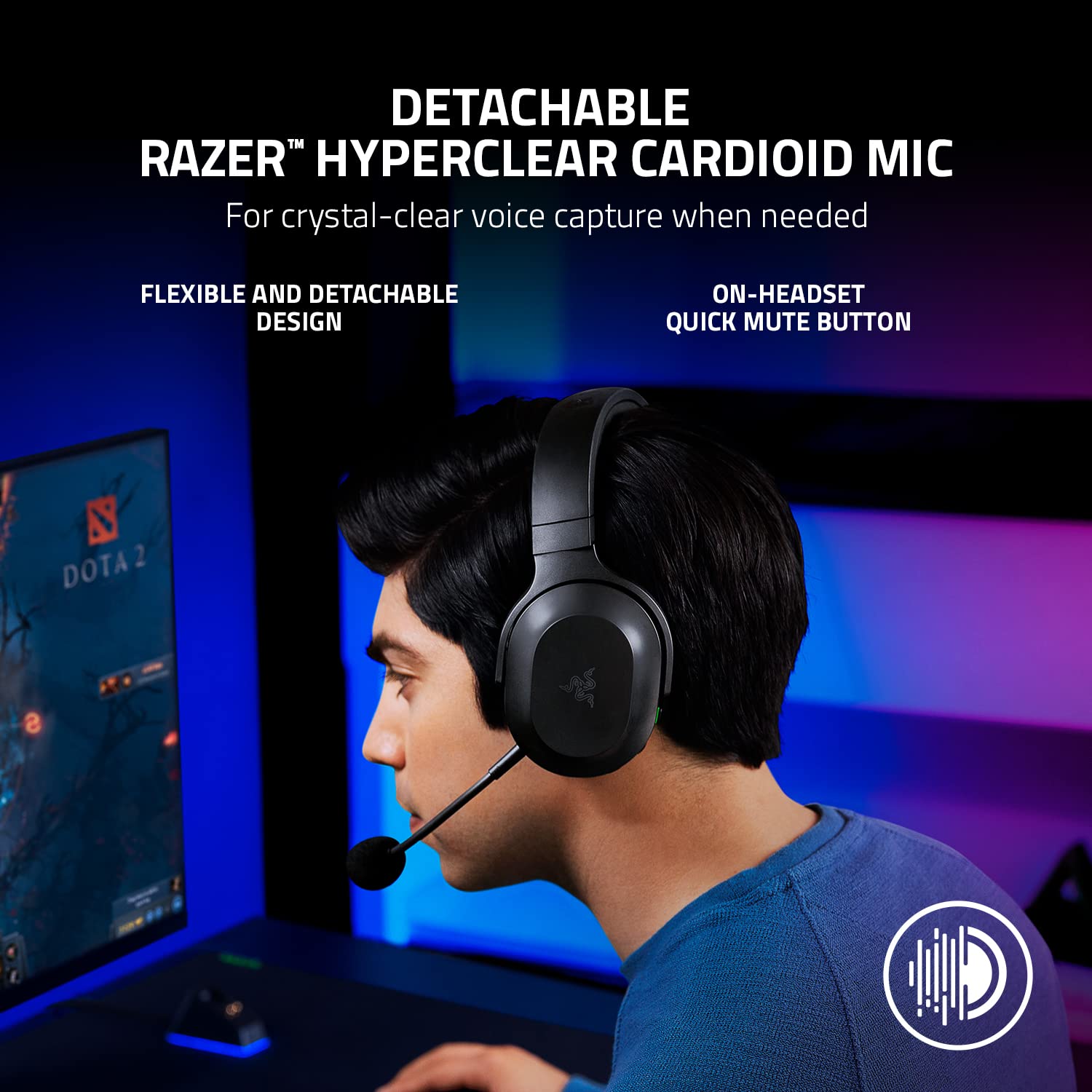 Razer Barracuda X Wireless Gaming & Mobile Headset (Pc, Playstation, Switch 2, Android, Ios): 2.4Ghz Wireless + Bluetooth - Ligh