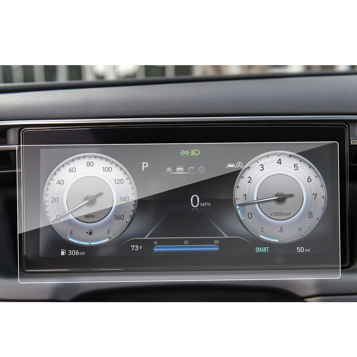 Sxcy For 2022 2023 2024 Hyundai Tucson/Santa Cruz Screen Protector 10.25 Inch For 2023 2024 Hyundai Tucson Se/Sel/Xrt/N Line/Limited Accessories 2024 Tucson/Santa Cruz Instrument Display Screen