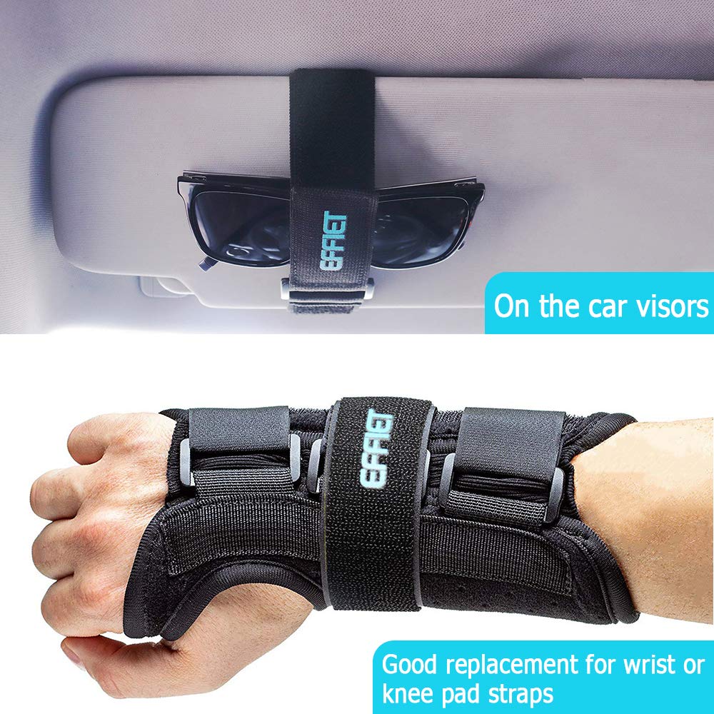 3 Packs Elastic Hook And Loop Cinch Adjustable Straps, Effiet Super Stretch Storage Strap Extension Cord Wrap Magic Securing Cor