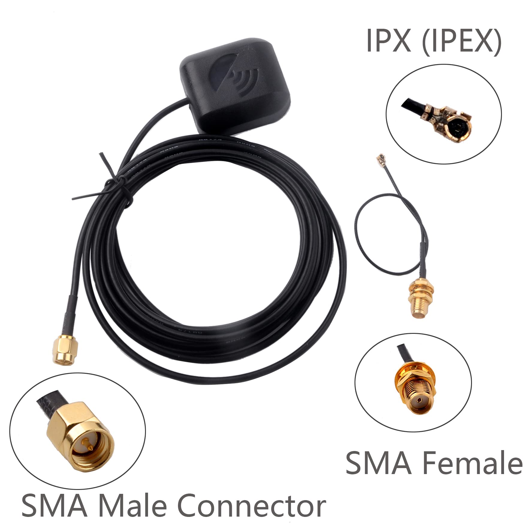 Rcmall Form8N Usb Gps Module 56 Channels Supports Gps Glonass Beidou Gps Receiver With 28Db Gps Active Antenna (Gps Module With Antenna)