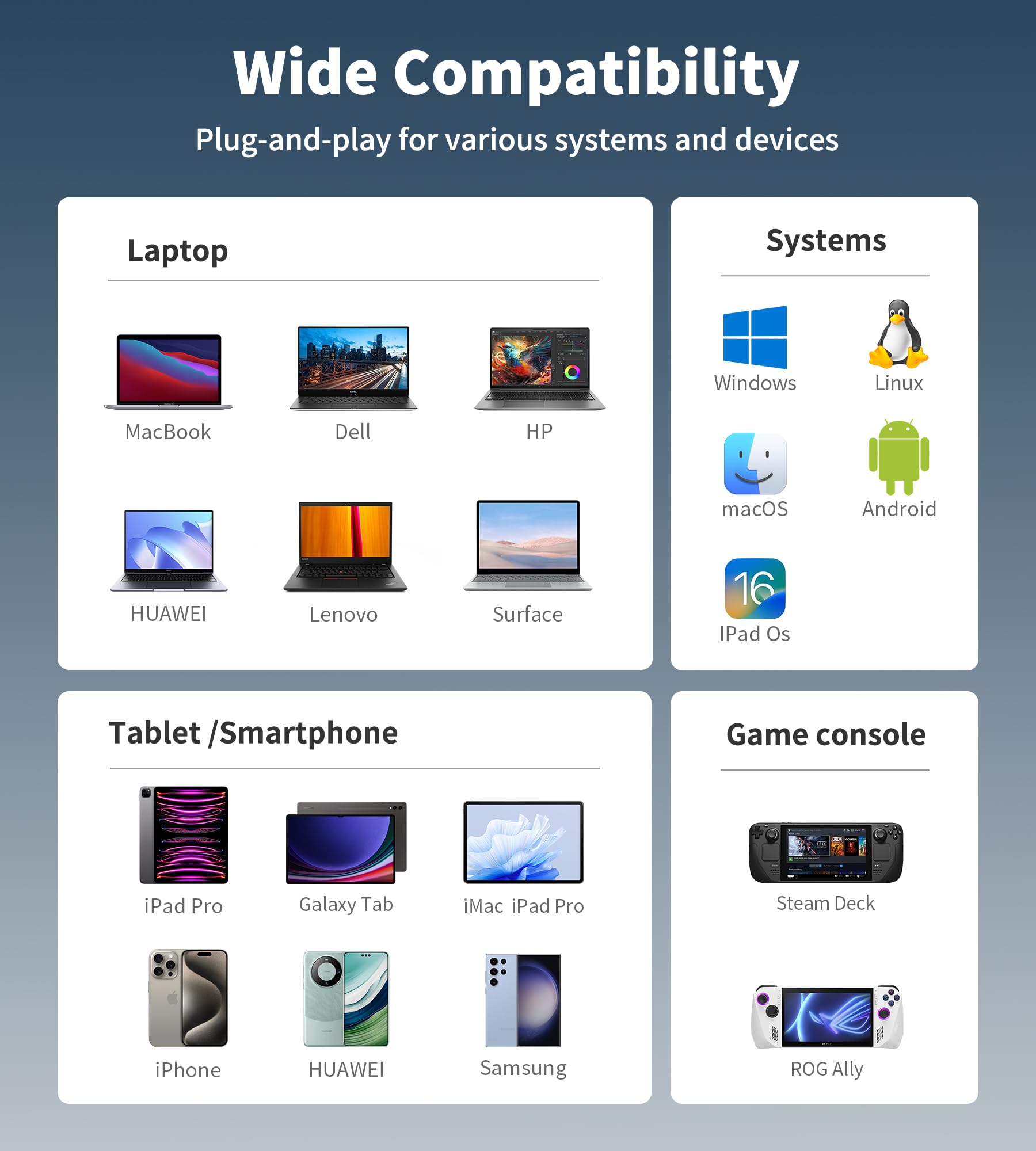 Upgrade Your Workstation With 7 In 1 Usb C Hub Docking Station   4K@60Hz Hdmi, Sd Tf Card Reader, 100W Pd, Usb A 3.0/2.0 Ports