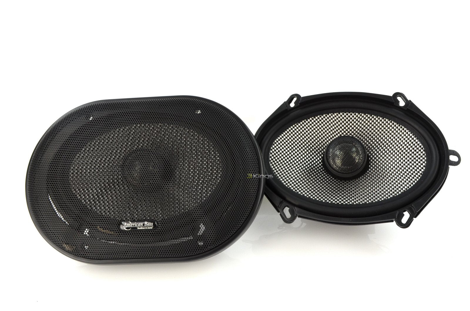 American Bass Sq5.7   6X8/5X7 2 Way Car Speakers Pair