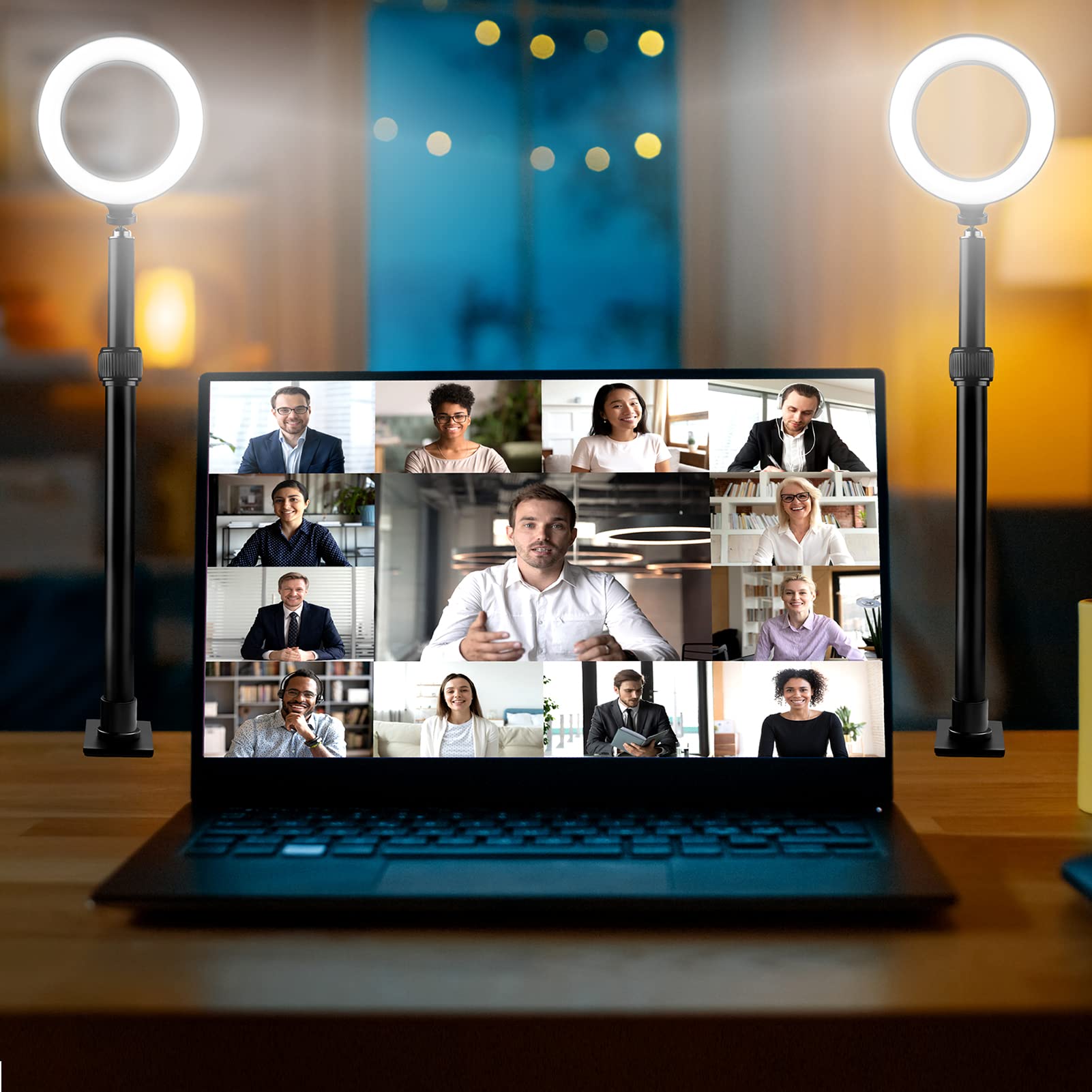 Tinpops Camera Desk Mount Stand, 16.7 41'' Adjustable Desktop C Clamp Mounting Stand, Aluminum Tabletop Light Stand With 1/4'' S