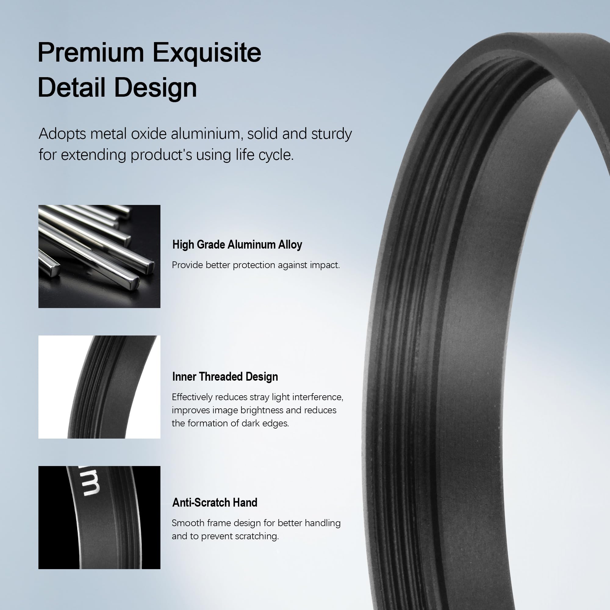 Astromania Astronomical 2''/M48 Extension Tube Kit For Cameras And Eyepieces   Length 5Mm 8Mm 10Mm 20Mm 30Mm   M48X0.75 On Both