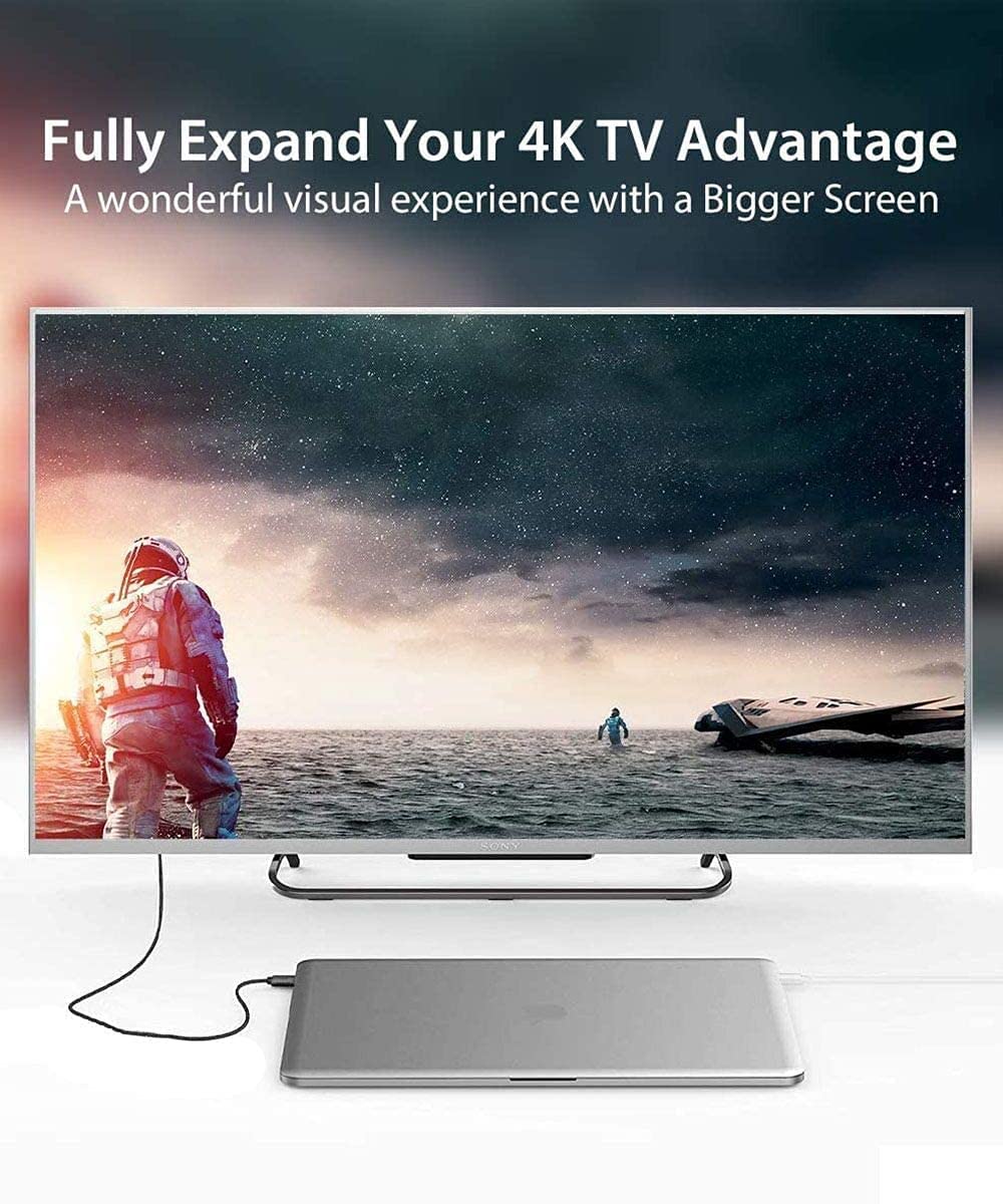 Ankky Usb To Hdmi Adapter Cable 6.6Ft, Usb To Hdmi Cable Male To Male Full 1080P Hd Display Cable Audio Video Converter Cord For