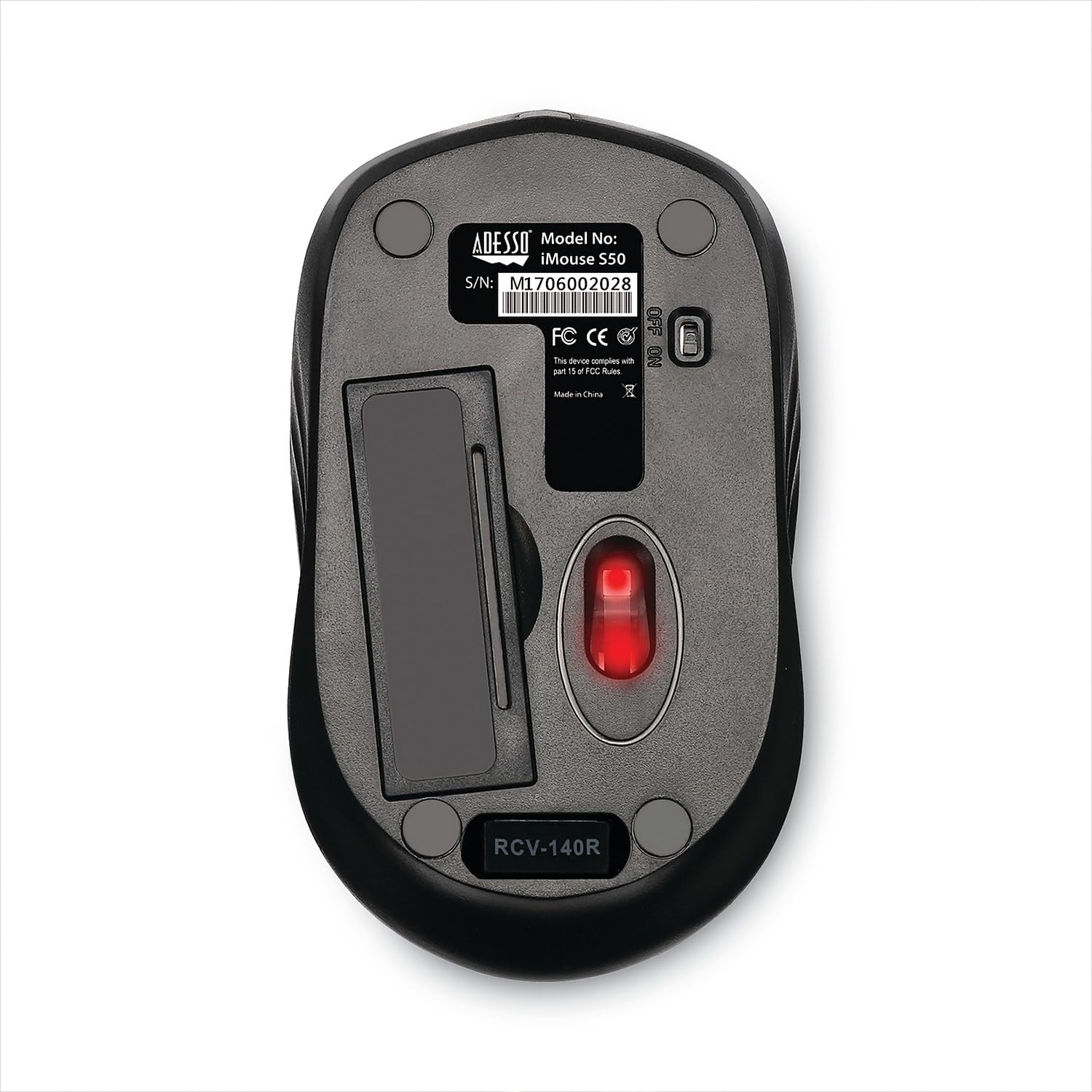 Adesso Ergonomic Imouse S50   Wireless Optical Mouse