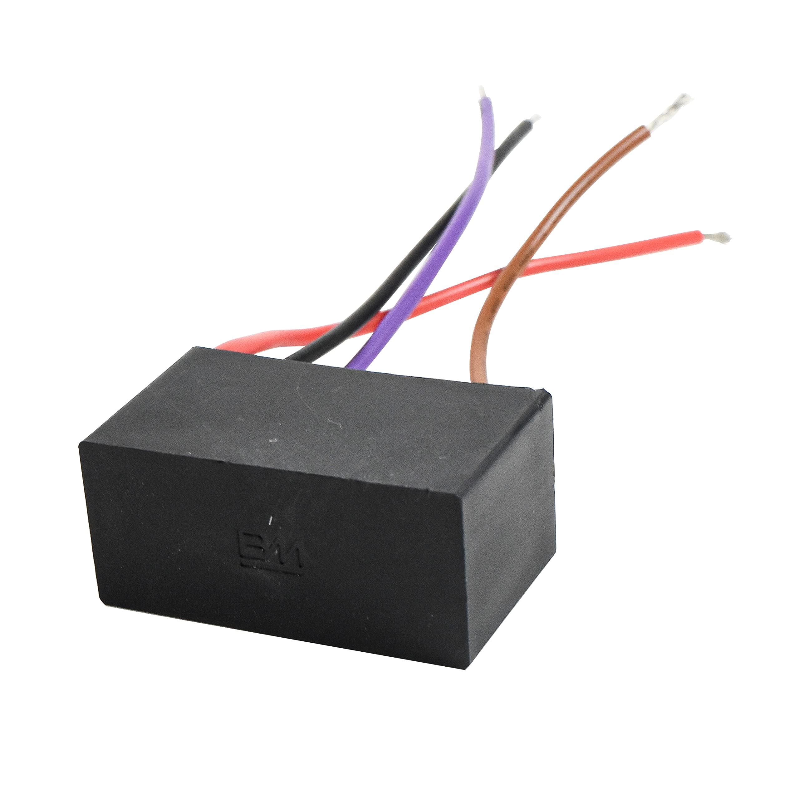 Hqrp 2 Pack Ceiling Fan Capacitor Cbb61 4.5Uf+4.5Uf+6.6Uf 4 Wire