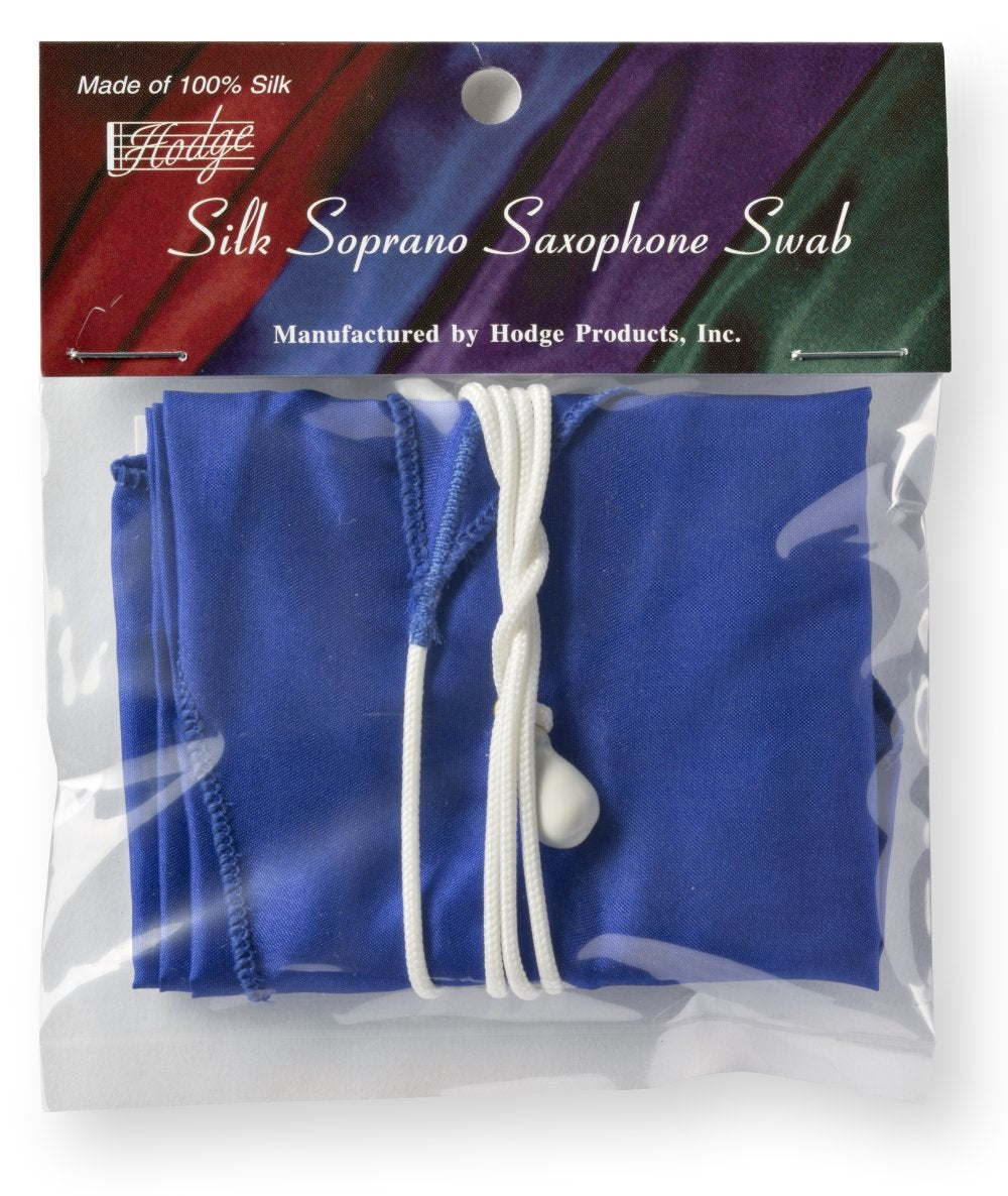 Hodge Silk Soprano Saxophone Swab - Blue