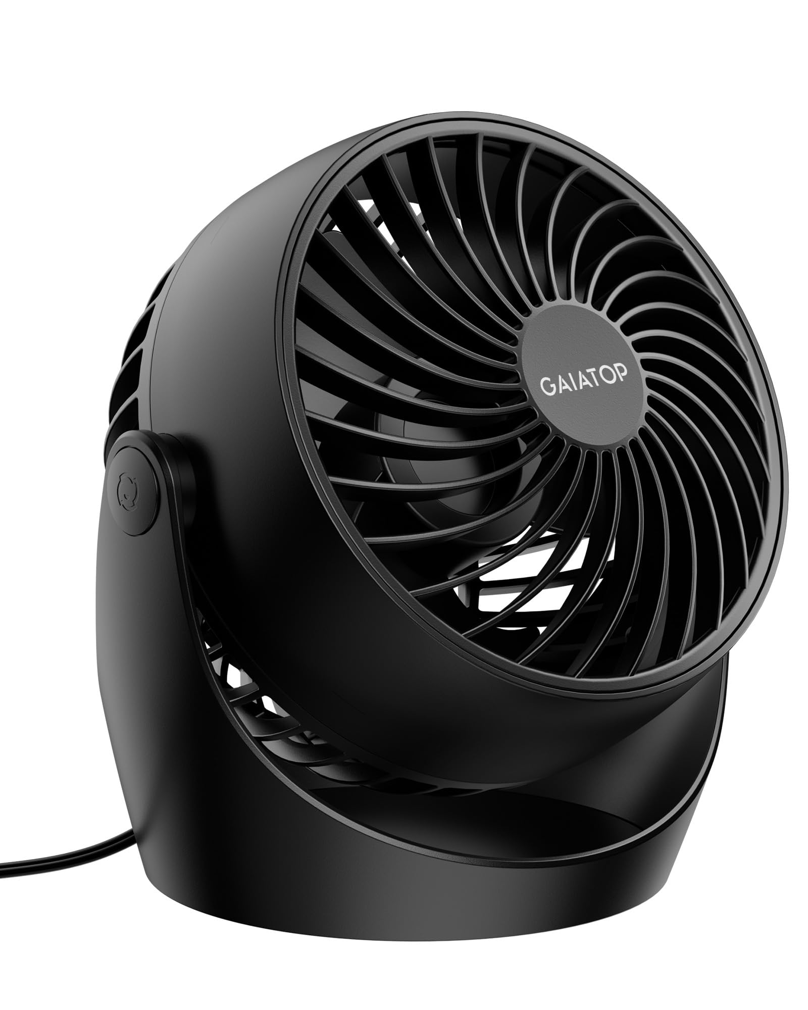 Gaiatop Portable Air Circulator Table Fan, 5Inch 3 Speed With 360 Adjustable Tilt EnergySaving Quiet Small Fan For Home, Offic