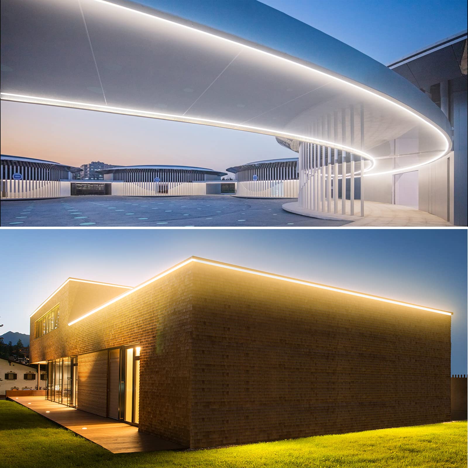 Gzbtech 4.92Ft Power Cord Connector Kit For 8 * 16Mm Led Neon Rope Light,With Pins & End Cap & Heat Shrink Tube Set Of 3