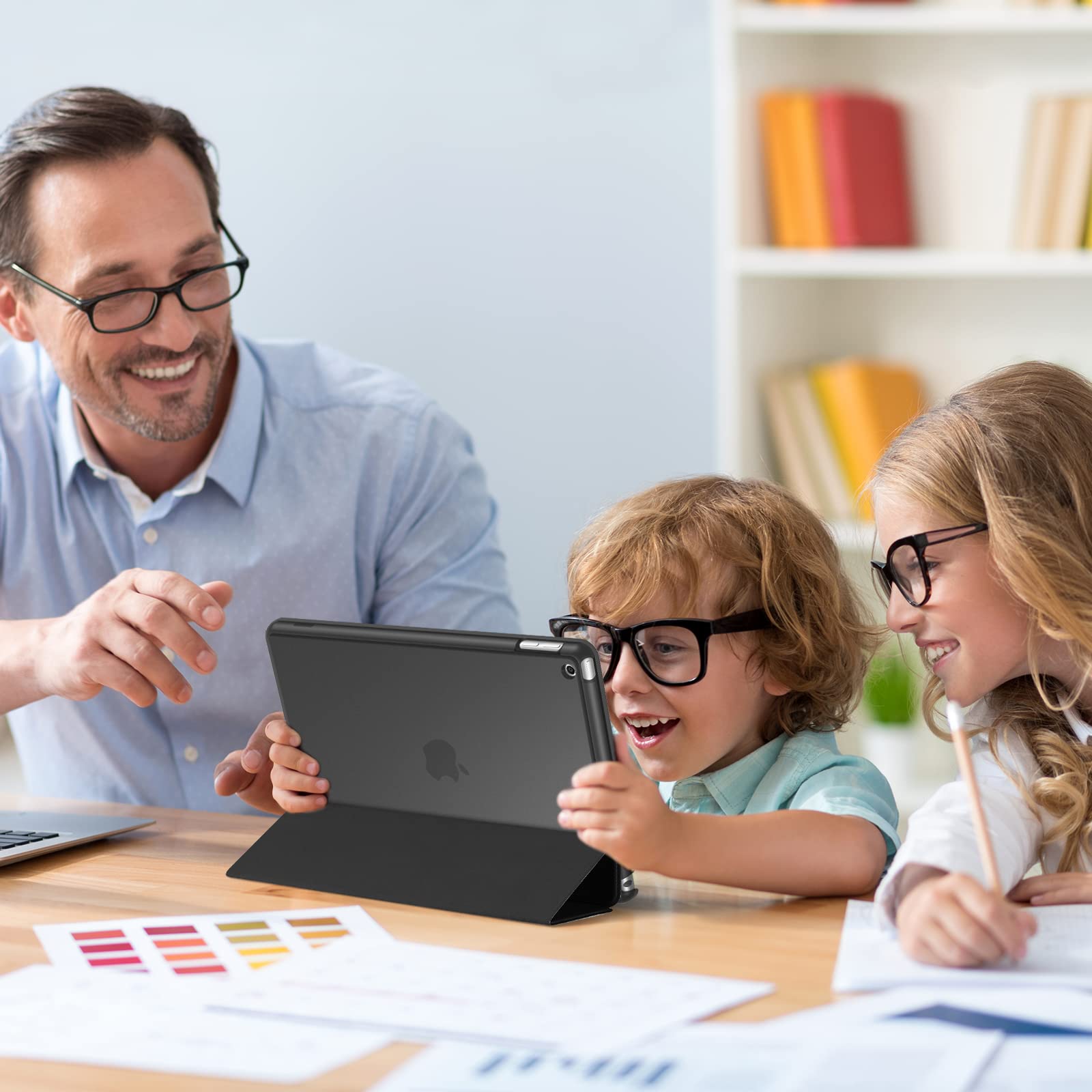 Procase For Ipad 9Th Generation 2021/ Ipad 8Th Generation 2020/ Ipad 7Th Generation 2019 Case, Ipad 10.2 Case Ipad Cover 9Th Generation  Shadowblack