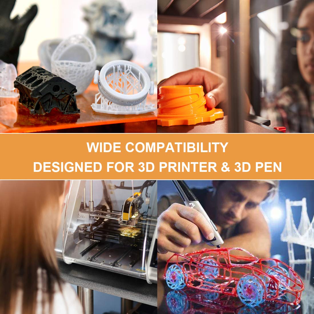 Novamaker Petg 3D Printer Filament - Black 1.75Mm, 1Kg Spool (2.2Lbs), +/- 0.03Mm Accuracy