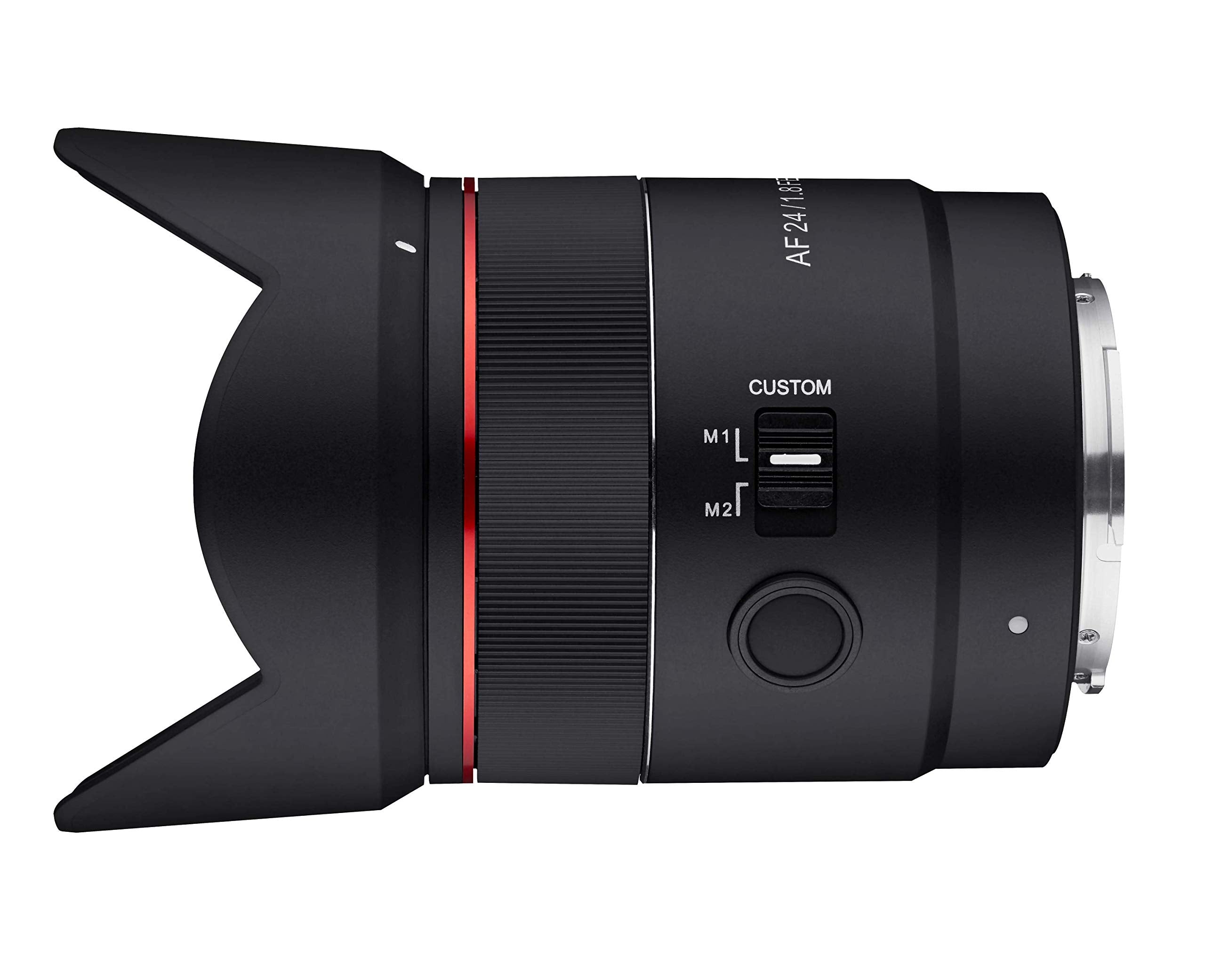 Samyang 24Mm F1.8 Af Compact Full Frame Wide Angle For Sony E, Black (Syio2418-E)