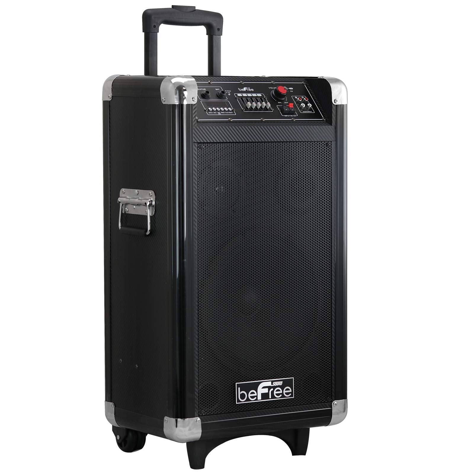 Befree Sound Sleek 10 Inch Professional Portable Bluetooth Pa Speaker With Remote Control, Microphone, Fm Radio, Sd And Usb Inpu