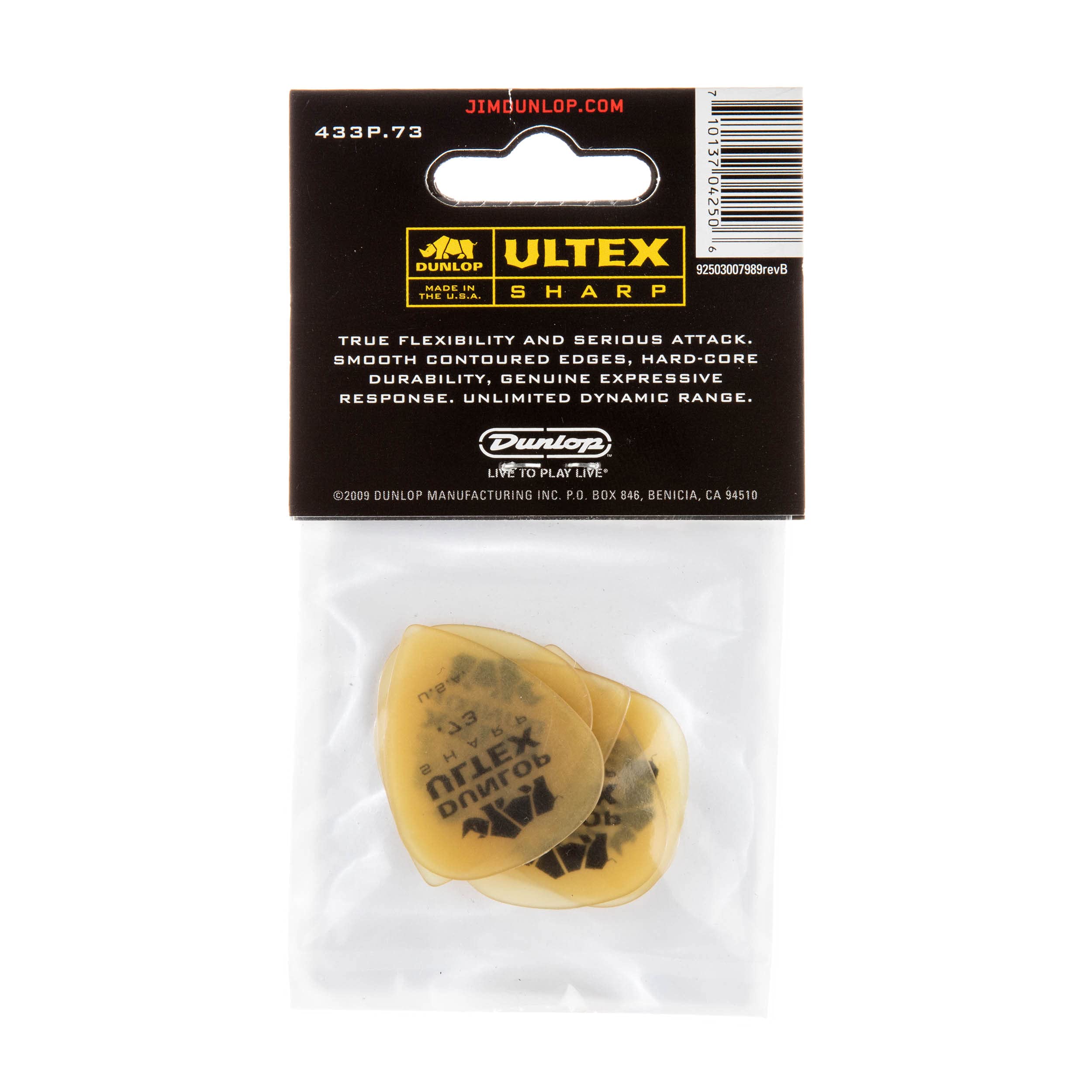 Dunlop 433P.73 Ultex Sharp, .73Mm, 6/Players Pack