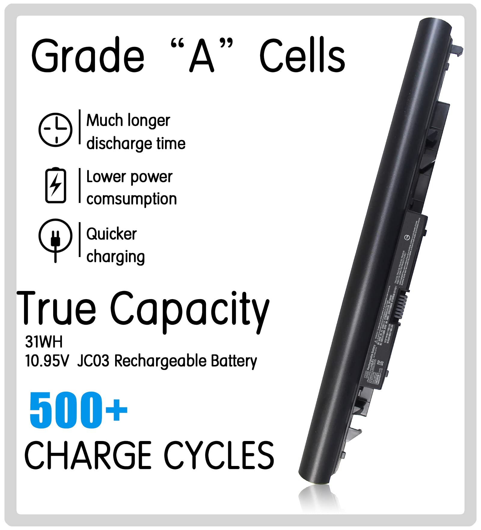 King EBOYEE Laptop Battery JC03 919700-850 for HP 15-bs 15-bw 17-bs Series Li-ion