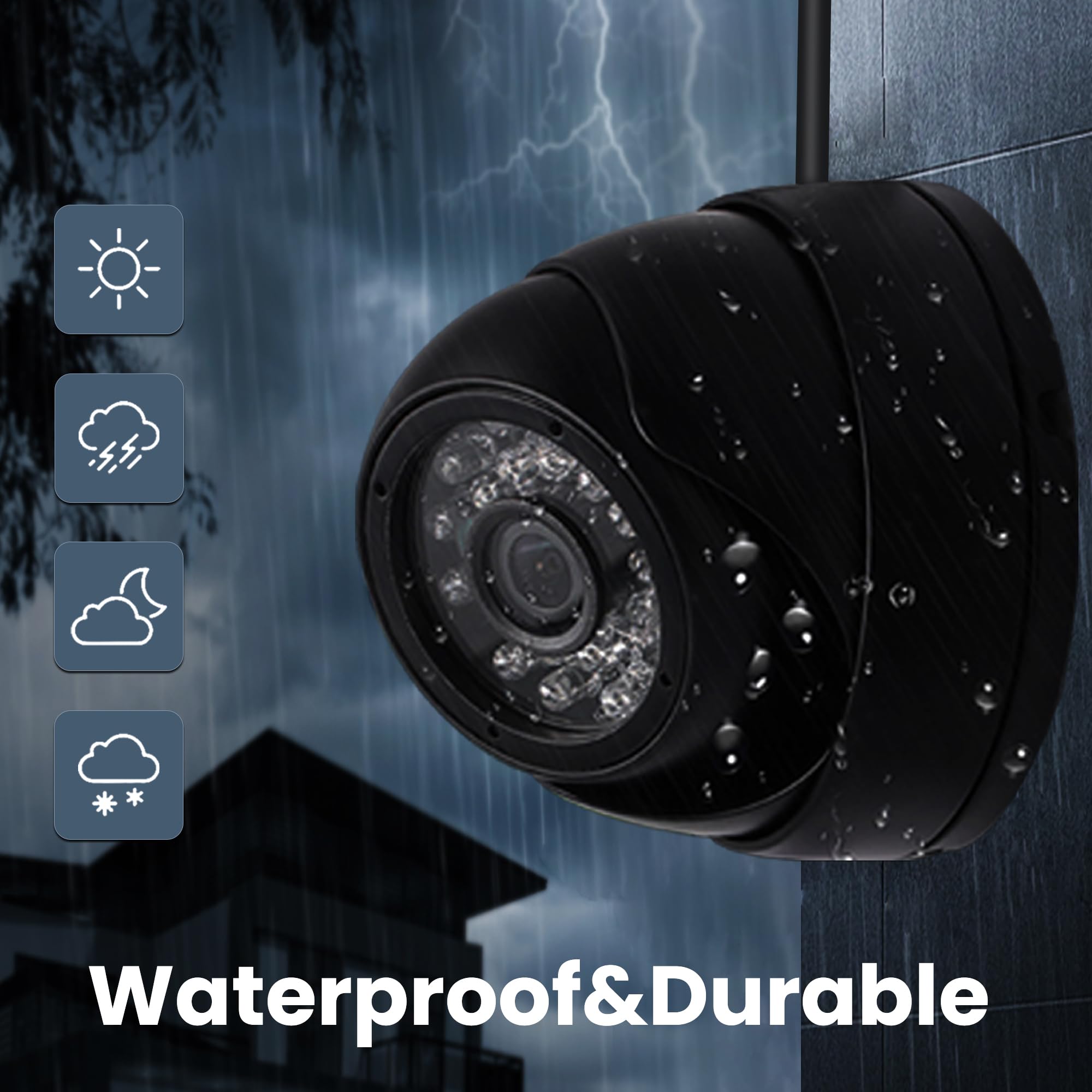 Alpcam Usb Camera Waterproof Usb Dome Camera Night Vision Webcam With 24Pcs Infrared Leds,Home Security Camera,Hd 720P Usb Camer