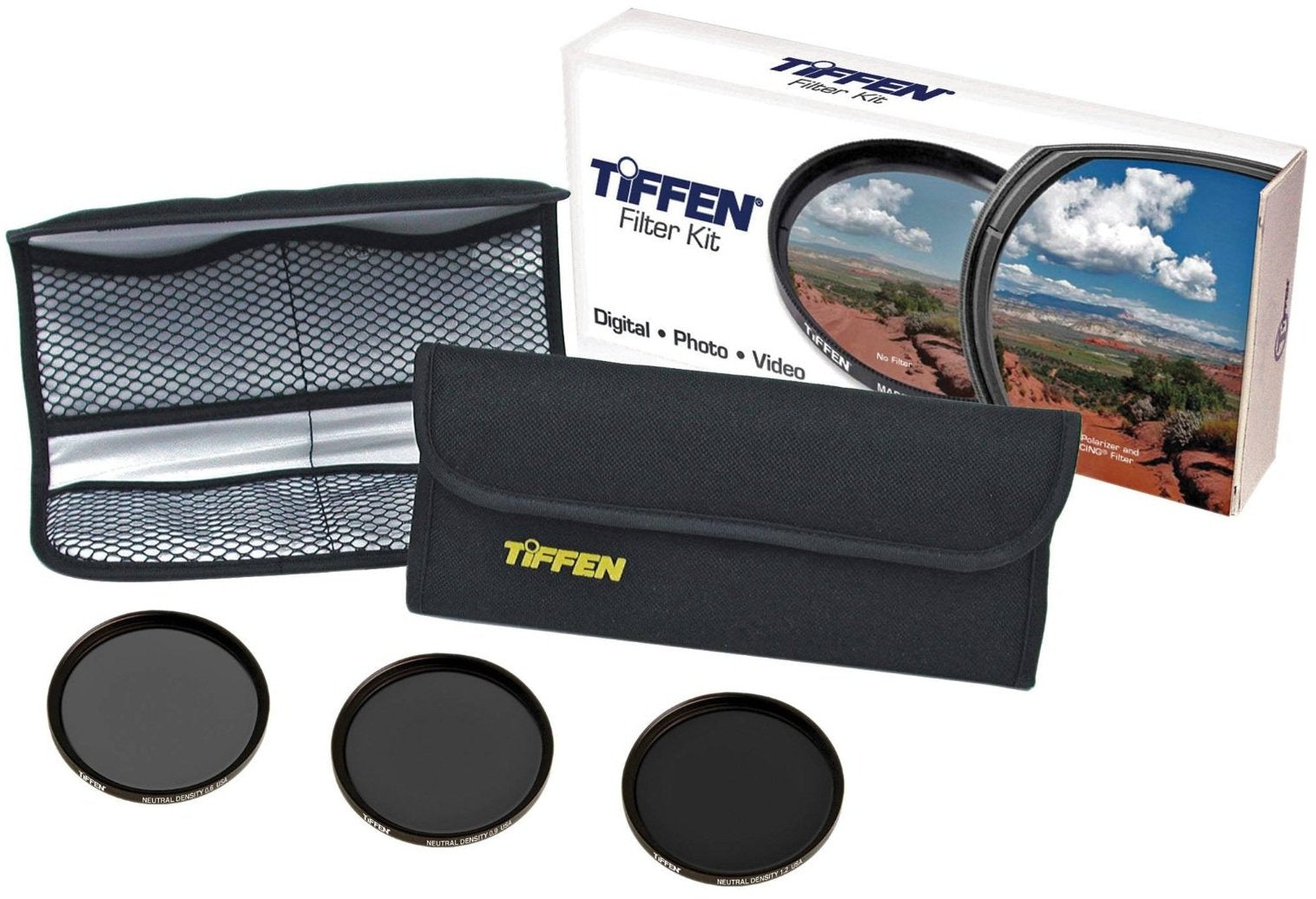 Tiffen 49Mm Digital Neutral Density Filter Kit (Nd 0.6, 0.9, 1.2 + Wallet)
