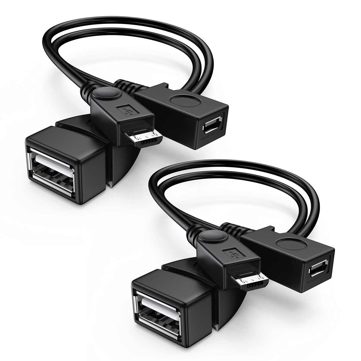 Andtobo 2 In 1 Micro Usb (Otg Cable With Power) Adapter Replacement For Fire Stick 4K /Host Devices/Playstation Classic Etc  2 Pack