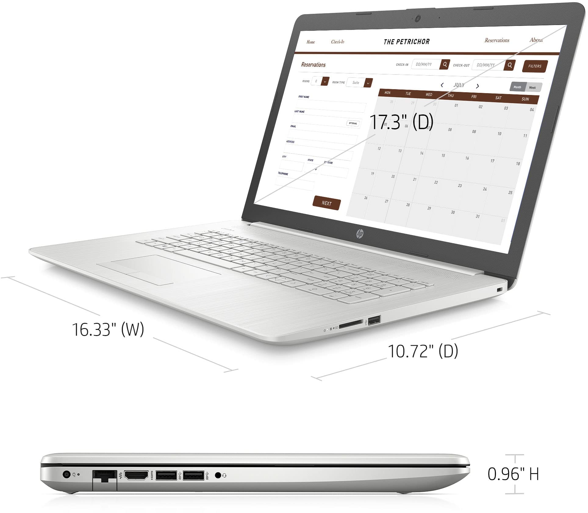 Hp 2022 Newest 17.3'' Hd+ Display Laptop, 11Th Gen Intel Core I3 1115G4(Up To 4.1Ghz, Beat I5 1030G7), 16Gb Ddr4 Ram, 1Tb Pcie S