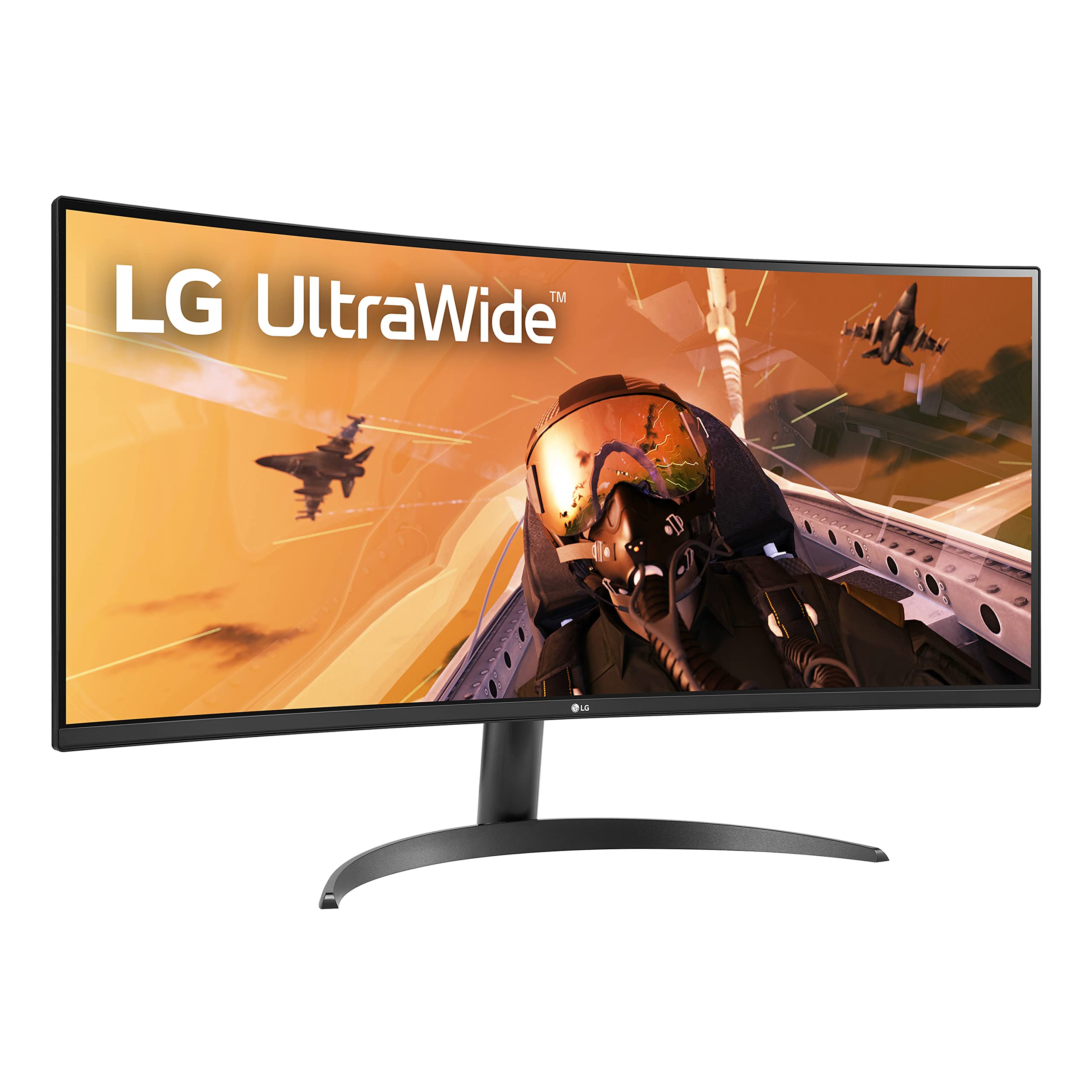 Lg 34Wp60C B 34 Inch 21:9 Curved Ultrawide Qhd (3440X1440) Va Display With Srgb 99% Color Gamut And Hdr 10, Amd Freesync Premium