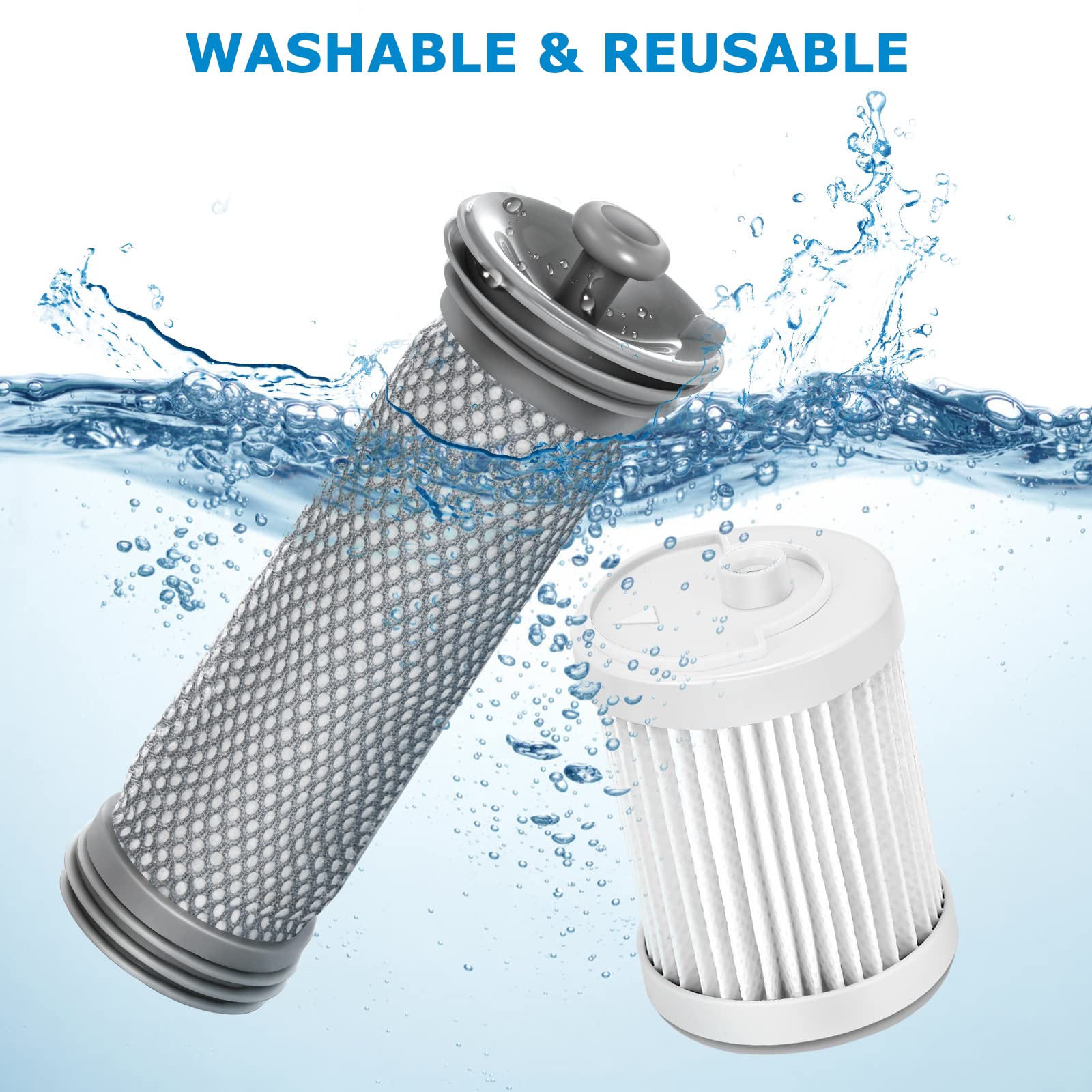 Replacement Filter Kit For Tineco A10/A11 Hero, A10/A11 Master Pure One S11, Pwrhero11 Snap, For A10 Series, A11 Hero, A11 Serie