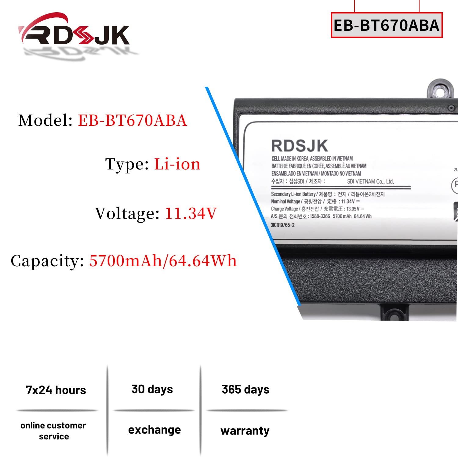 Eb Bt670Aba Eb Bt670Abe Aa2Hc15Bs Aa2Gb07Bs Laptop Battery For Samsung Galaxy View 18.4'' Sm T670 Sm T677A Series Aa2Gb07B Aa1G9