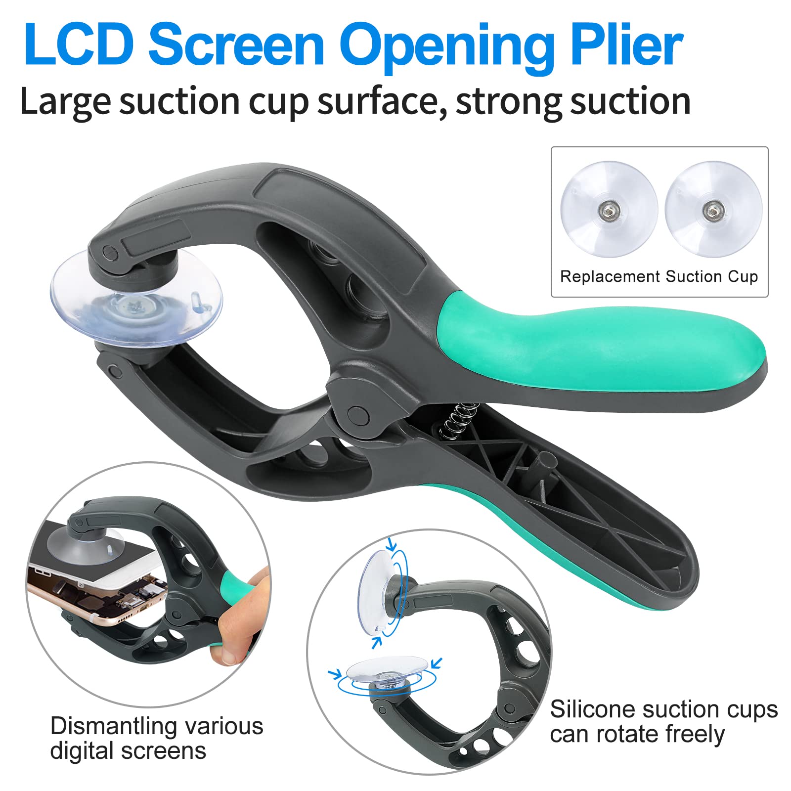 13 Pcs Precision Screwdriver Set Magnetic, Electronics Opening Pry Tools Repair Kit With Lcd Screen Opening Suction Cup Pliers F