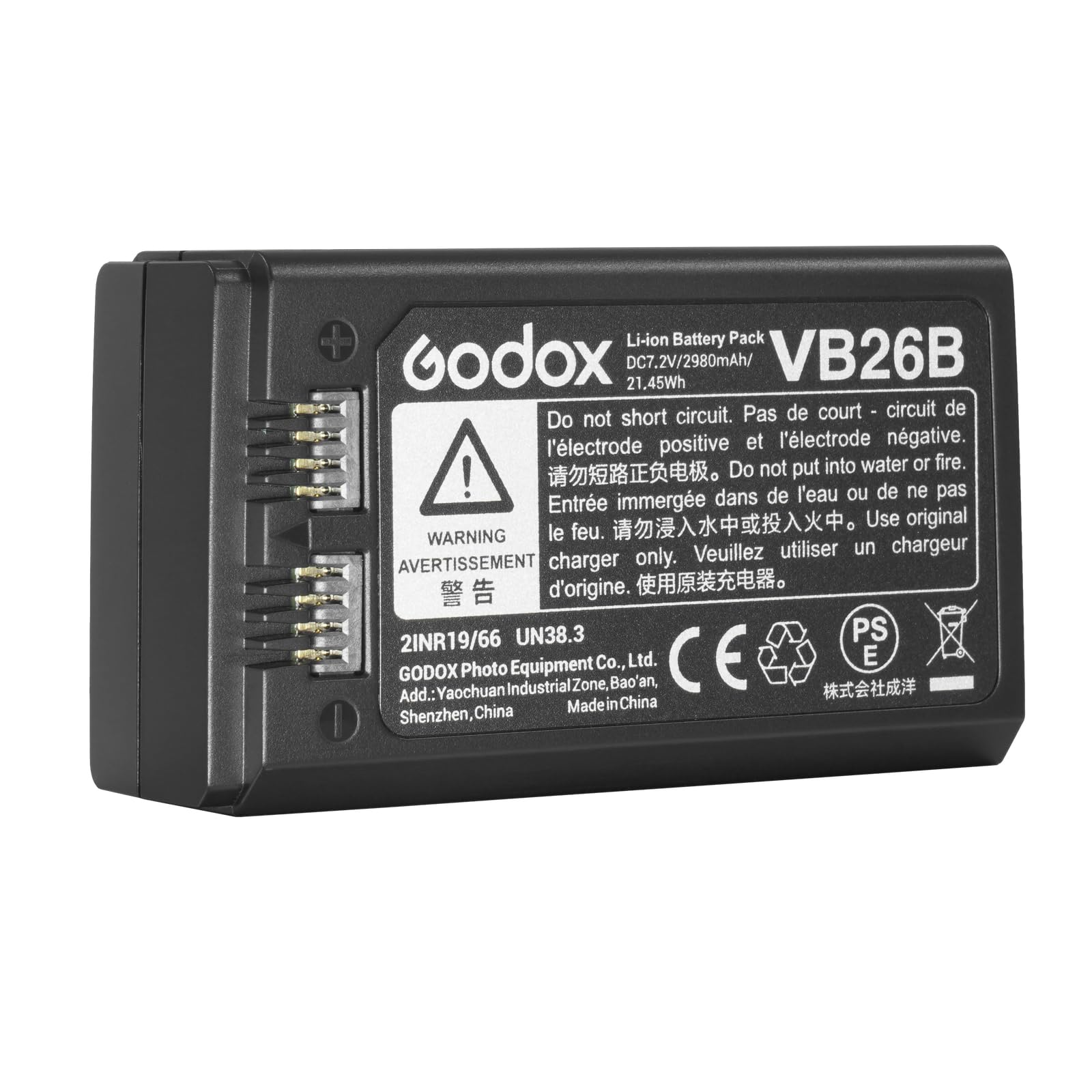 Godox V1 Battery Vb26B Vb26A Vb26 Battery Replacement For V1S V1C V1N V1F V1O V1P V860Iii S V860Iii C V860Iii N V860Iii F V860Ii